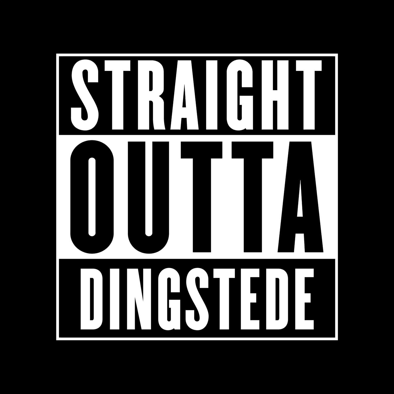 Dingstede T-Shirt »Straight Outta«
