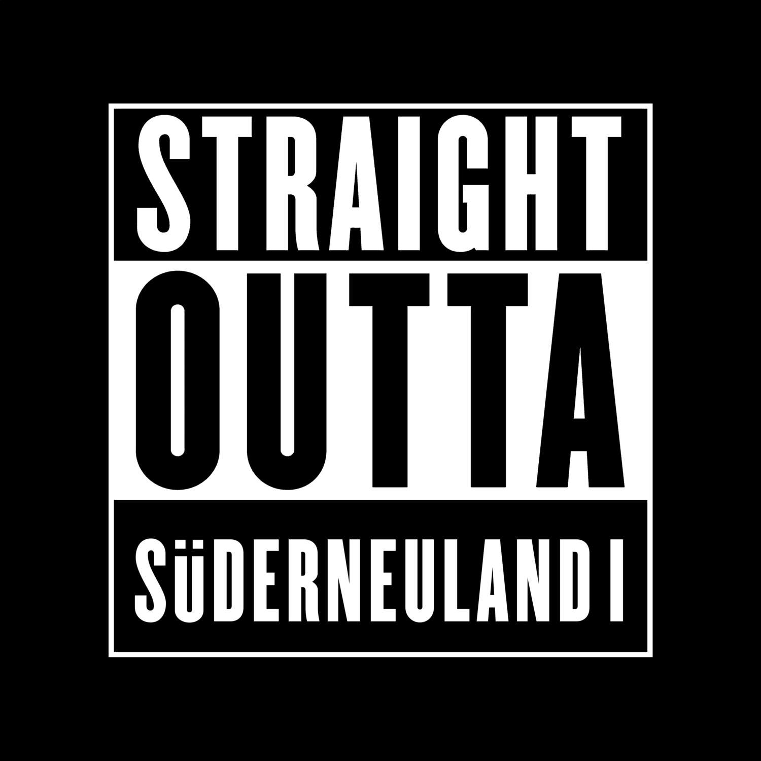 T-Shirt »Straight Outta« für den Ort »Süderneuland I«