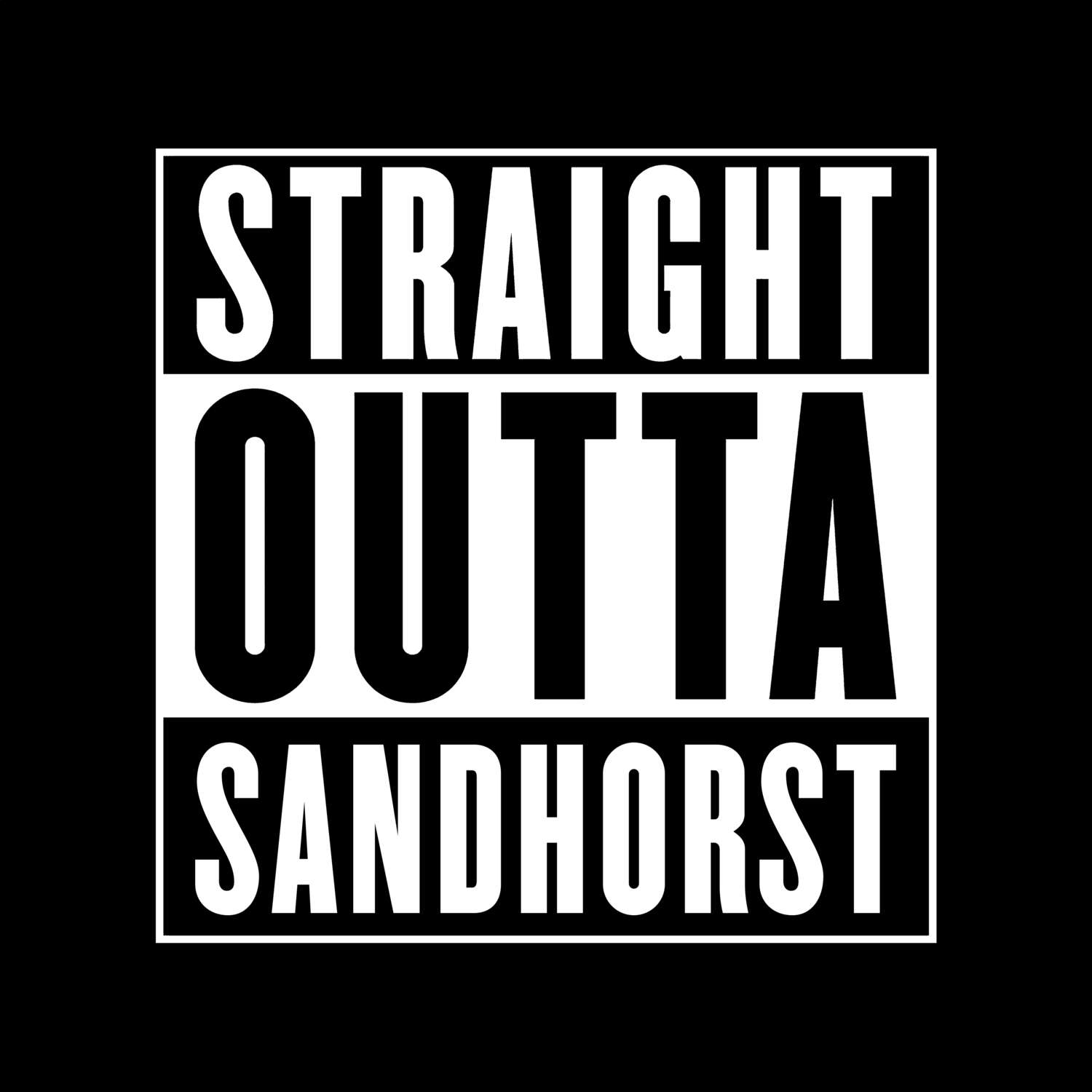 Sandhorst T-Shirt »Straight Outta«