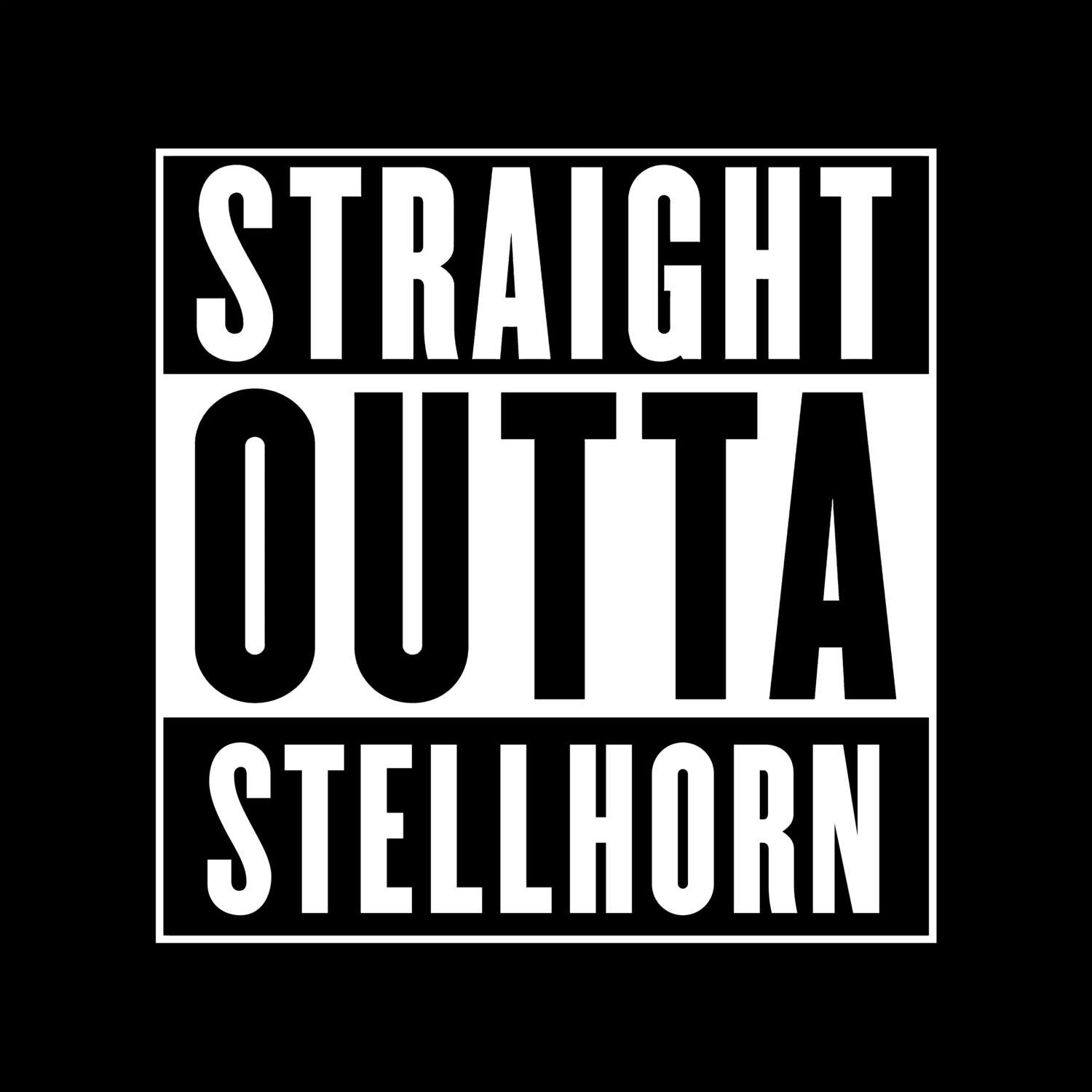 Stellhorn T-Shirt »Straight Outta«