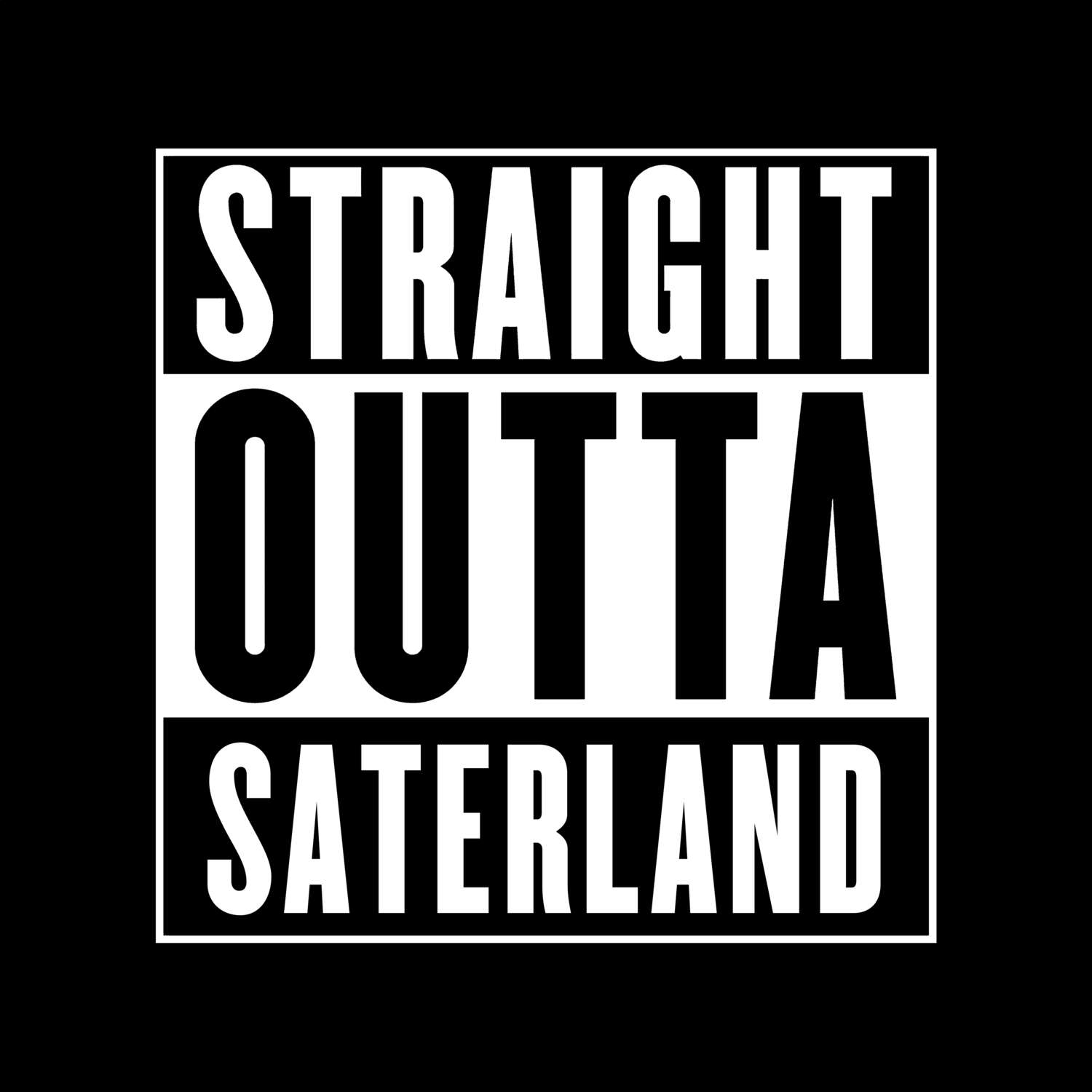 Saterland T-Shirt »Straight Outta«