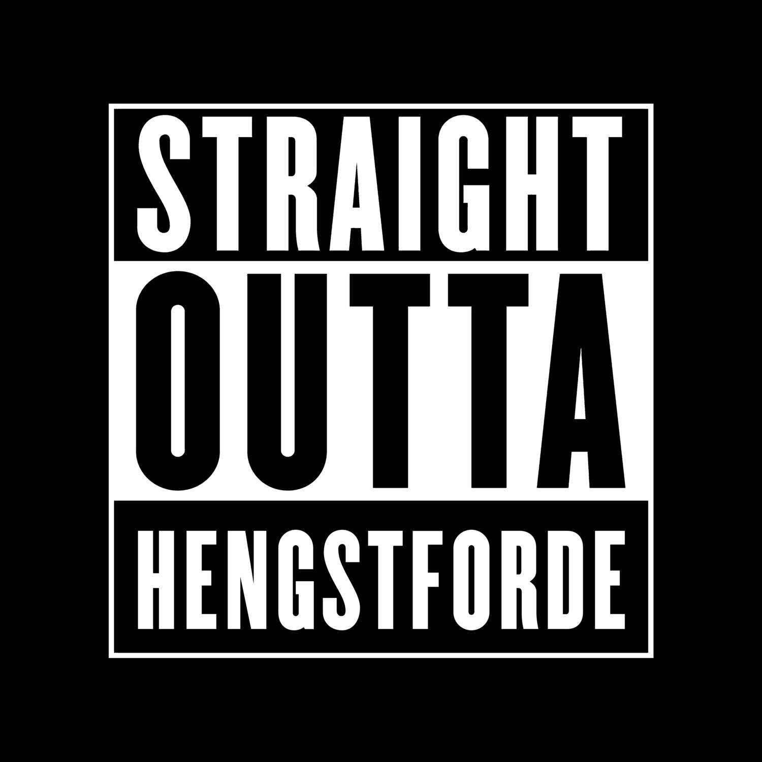 Hengstforde T-Shirt »Straight Outta«