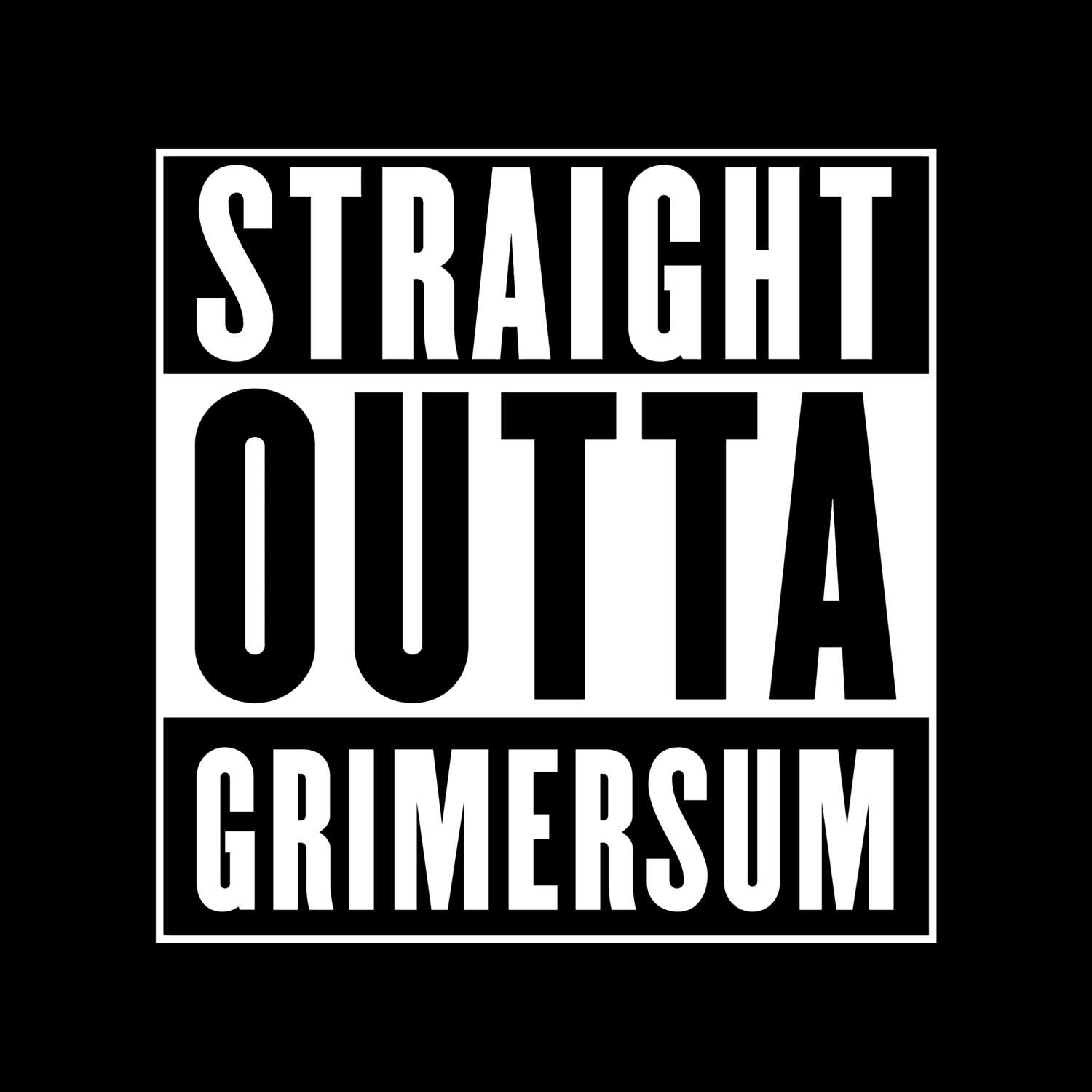 Grimersum T-Shirt »Straight Outta«