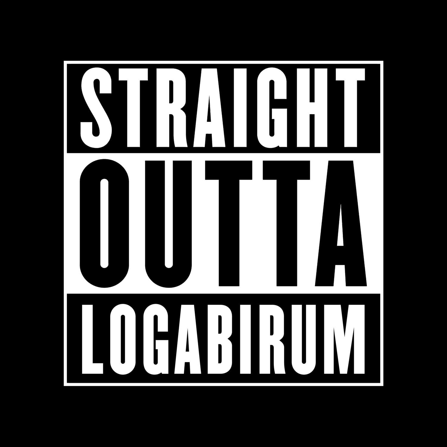 Logabirum T-Shirt »Straight Outta«