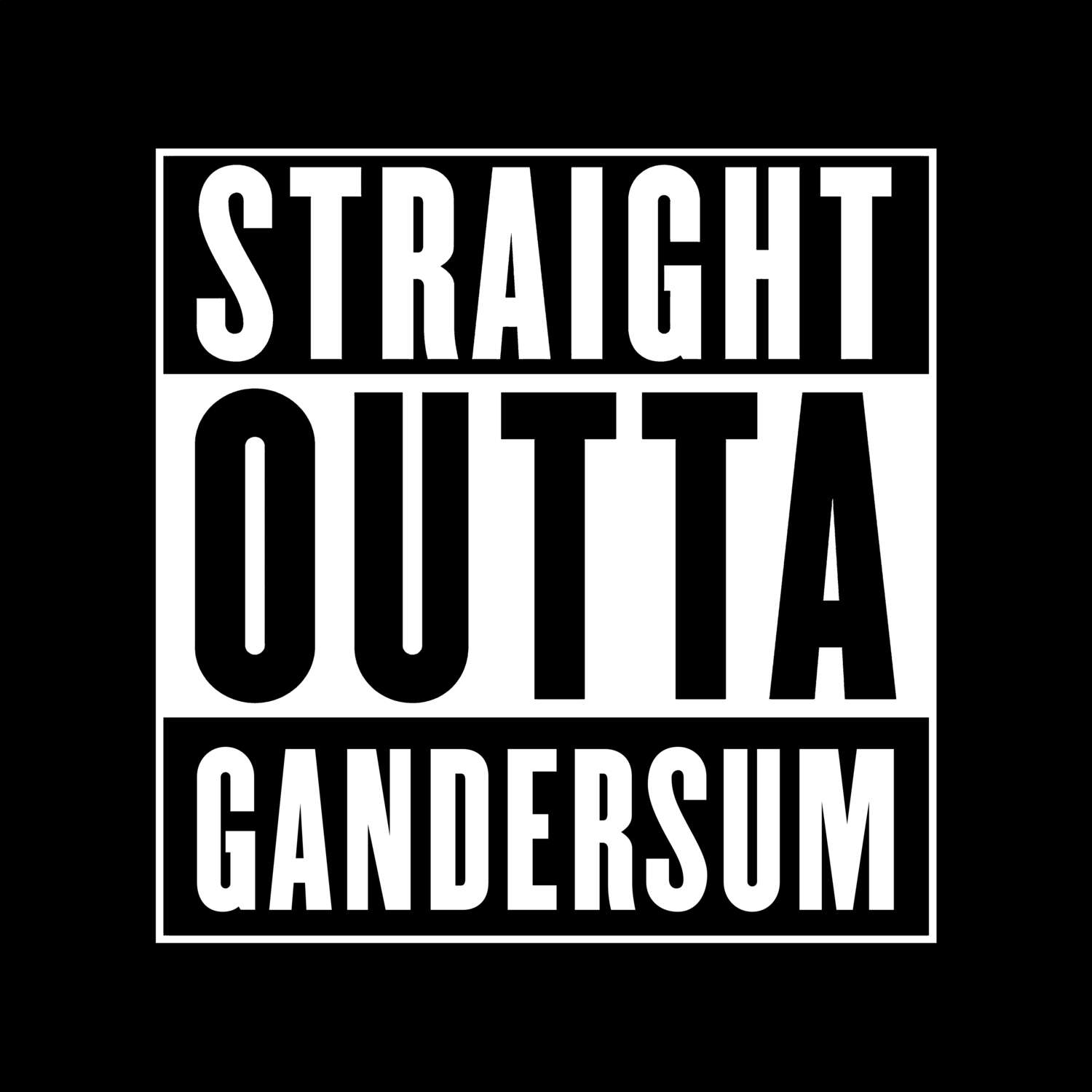 Gandersum T-Shirt »Straight Outta«