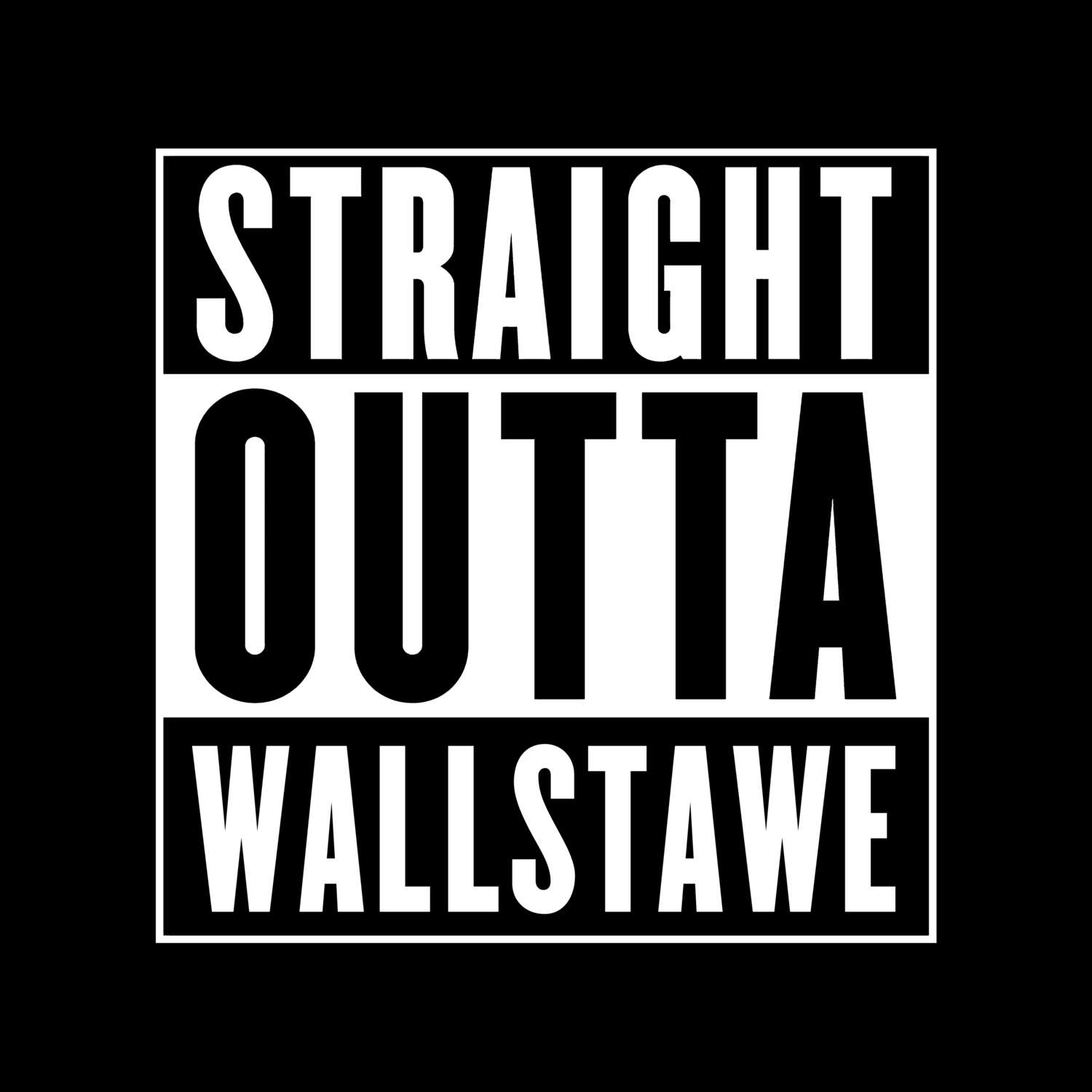 Wallstawe T-Shirt »Straight Outta«