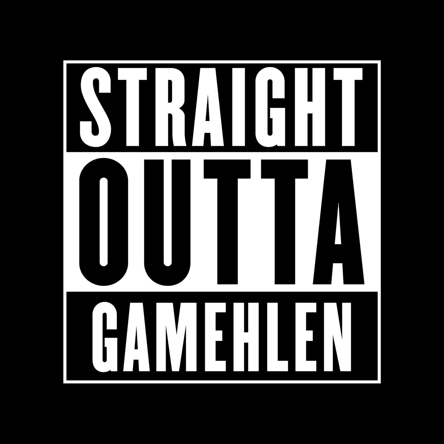 Gamehlen T-Shirt »Straight Outta«