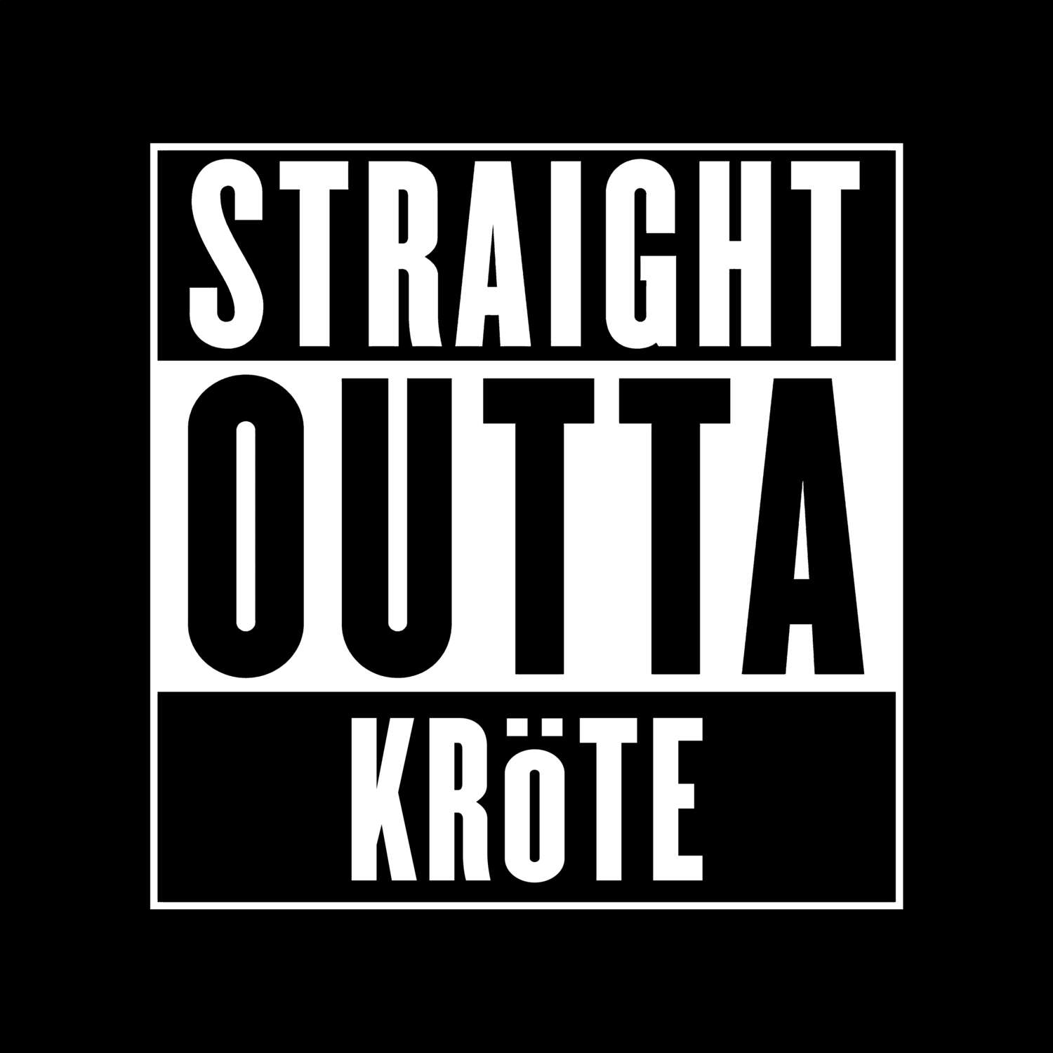 Kröte T-Shirt »Straight Outta«