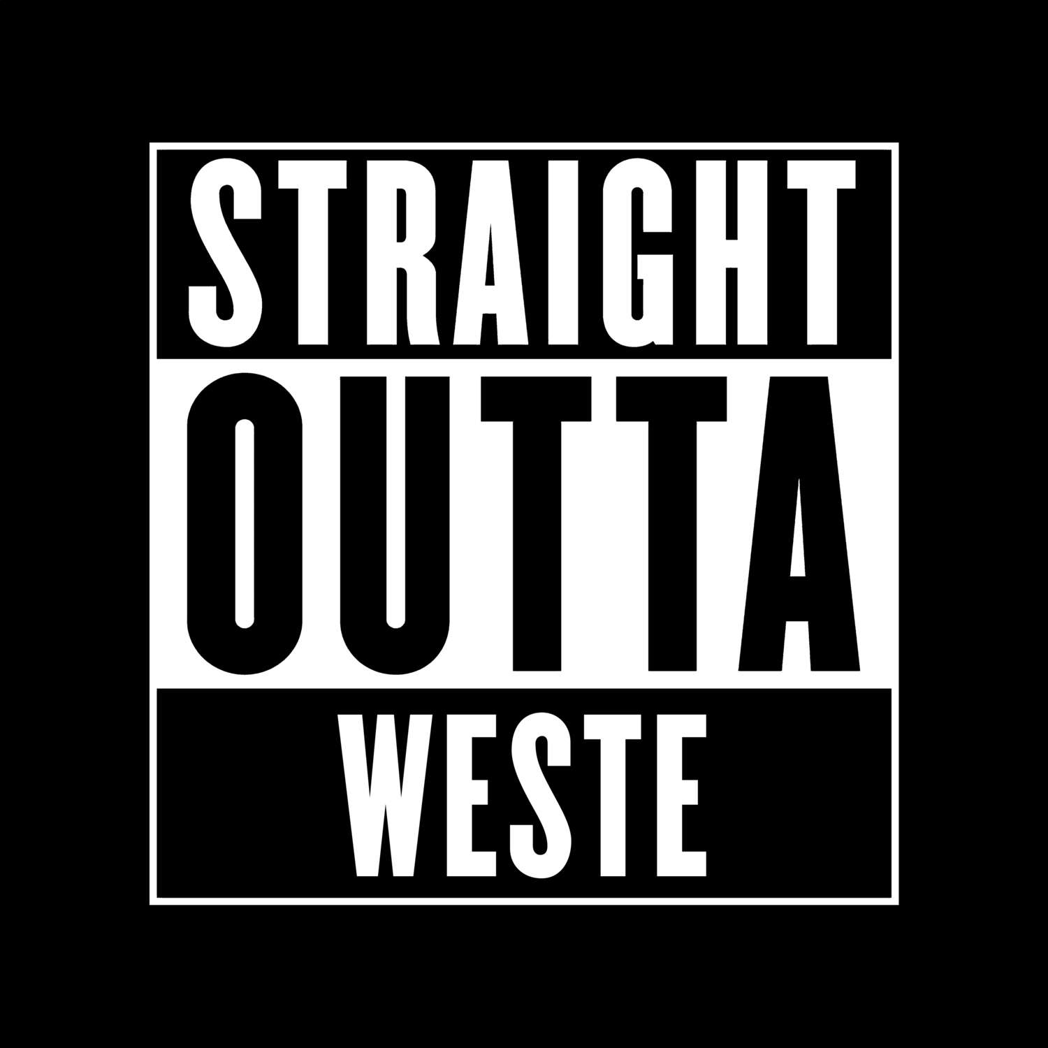 Weste T-Shirt »Straight Outta«