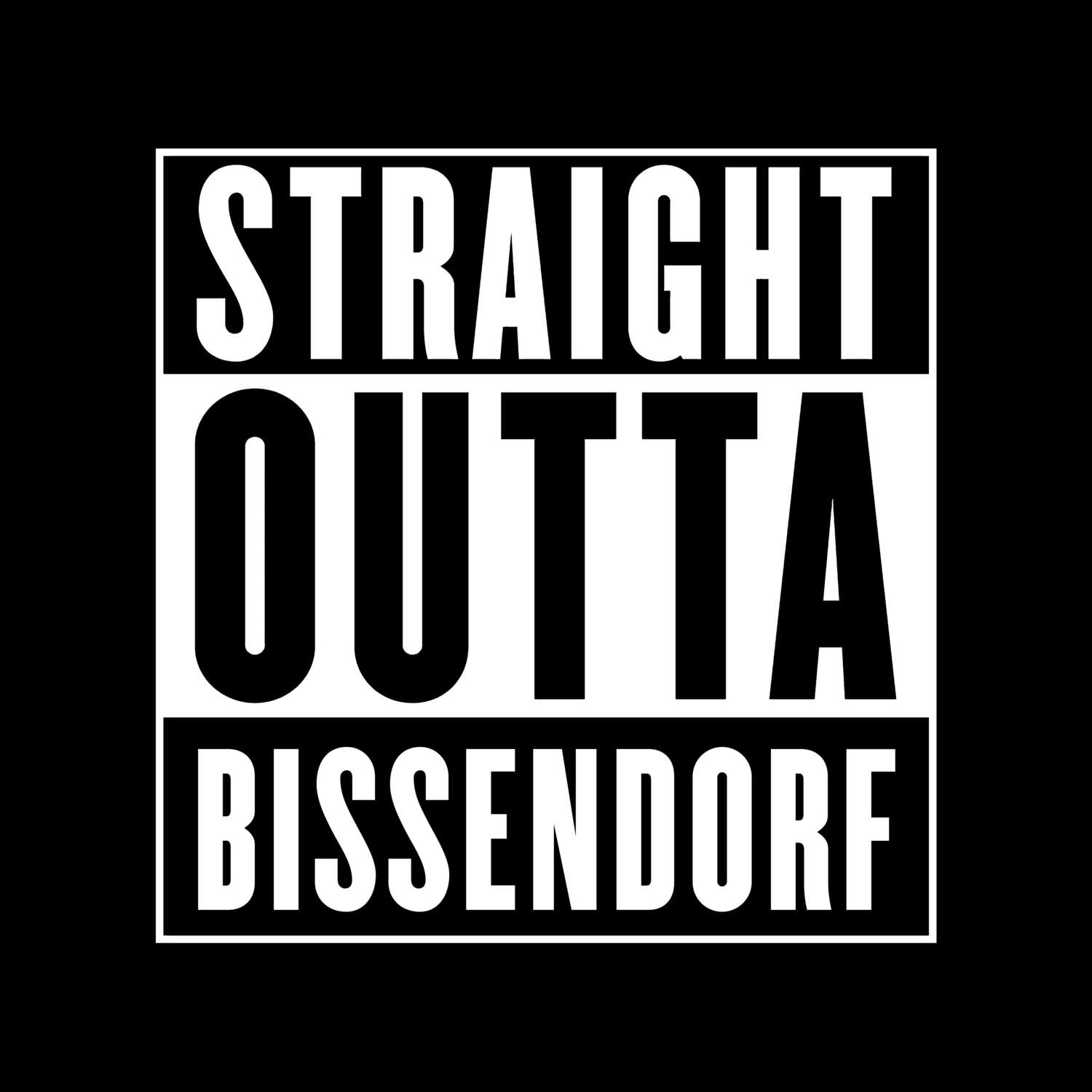 T-Shirt »Straight Outta« für den Ort »Bissendorf«