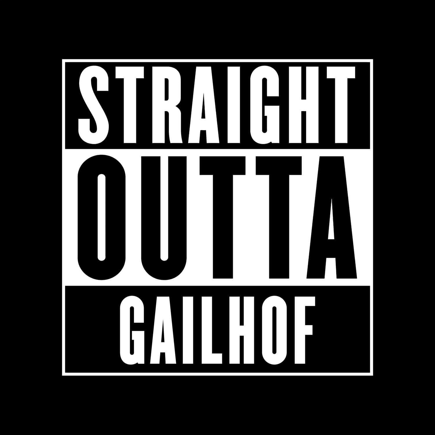 Gailhof T-Shirt »Straight Outta«