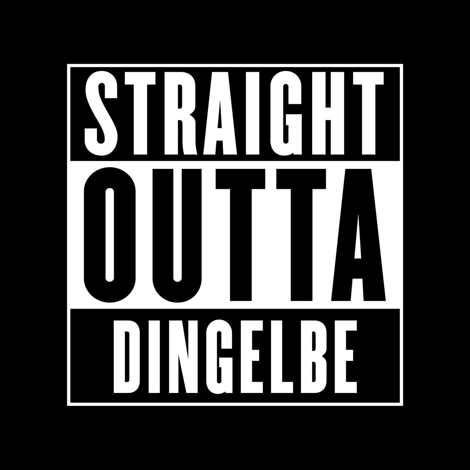Dingelbe T-Shirt »Straight Outta«