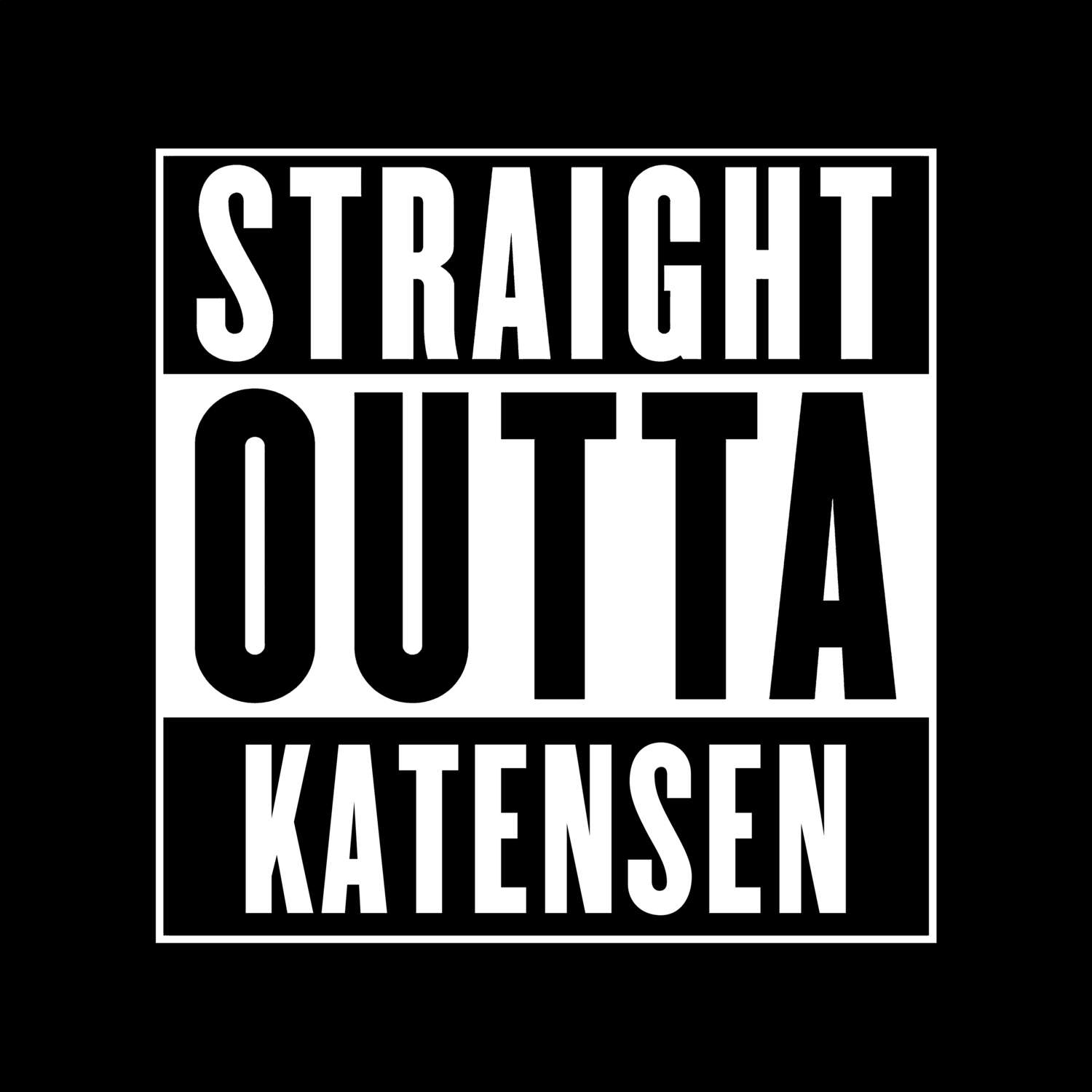 Katensen T-Shirt »Straight Outta«