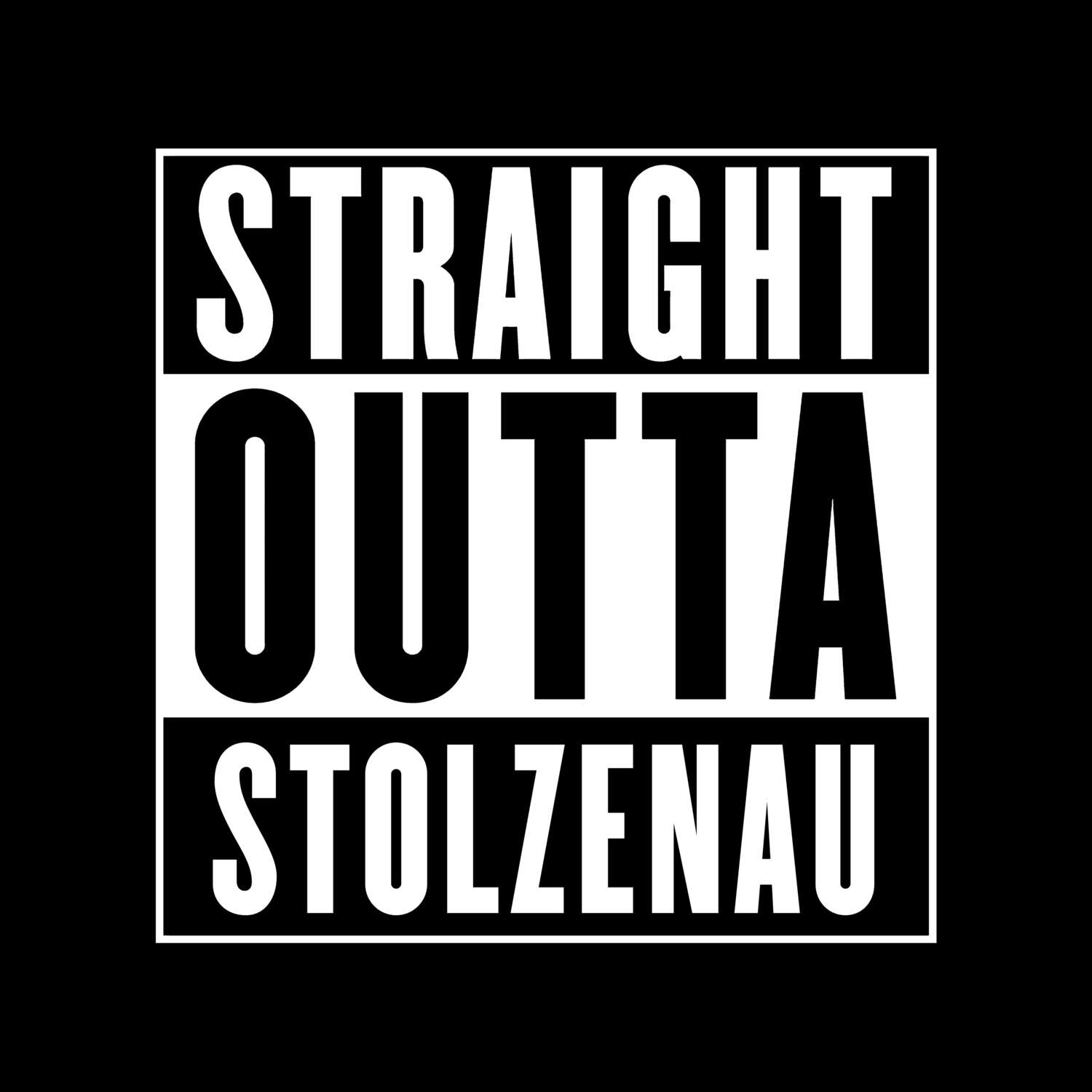 T-Shirt »Straight Outta« für den Ort »Stolzenau«