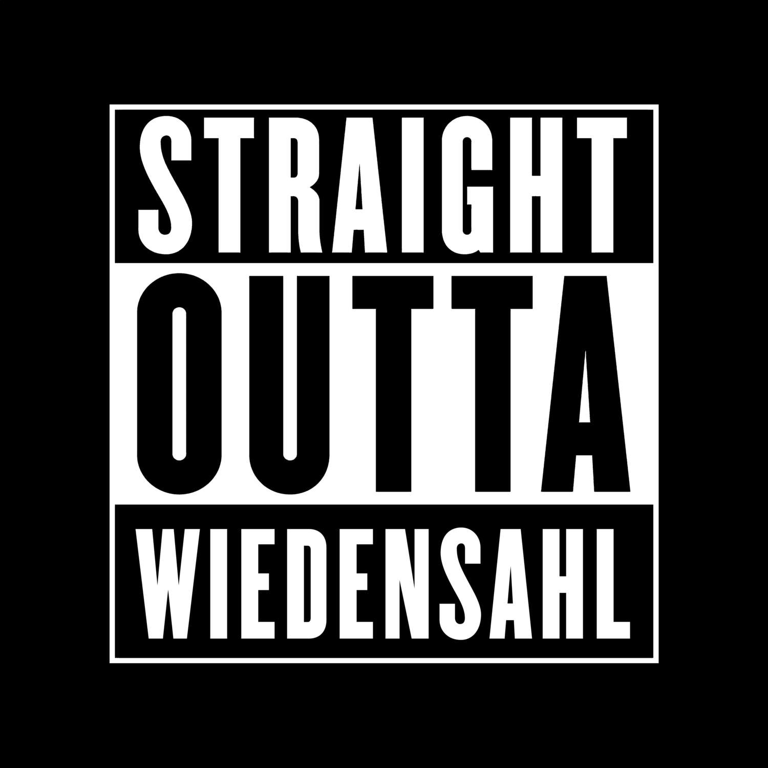 T-Shirt »Straight Outta« für den Ort »Wiedensahl«