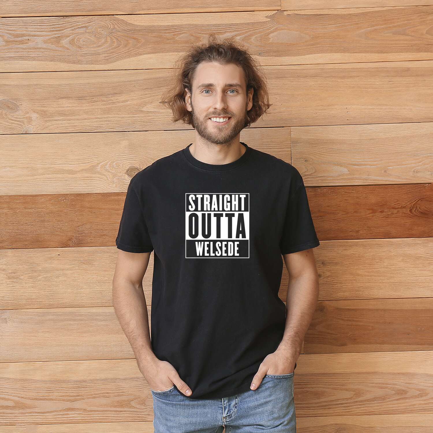 T-Shirt »Straight Outta« für den Ort »Welsede«