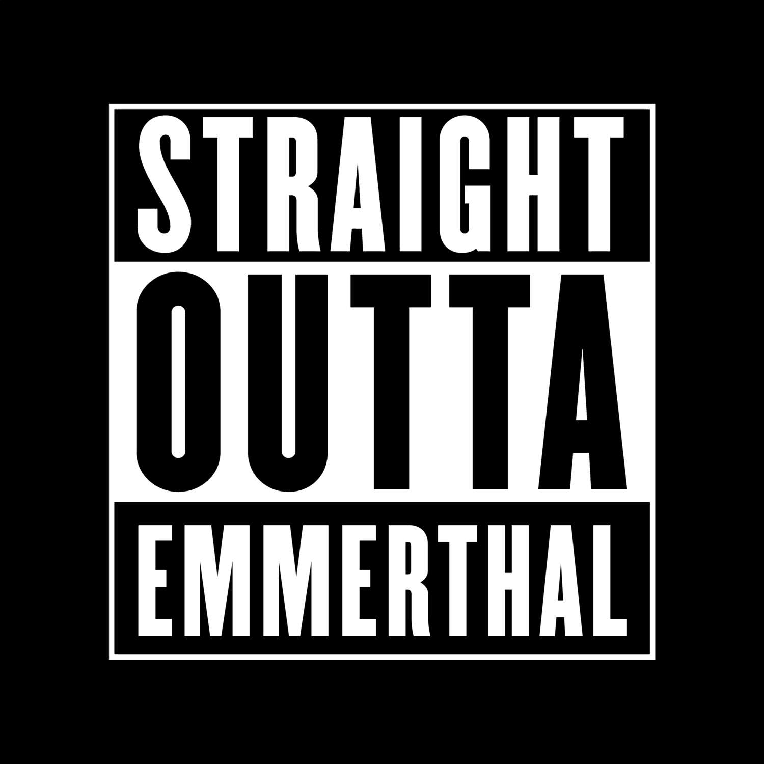 T-Shirt »Straight Outta« für den Ort »Emmerthal«