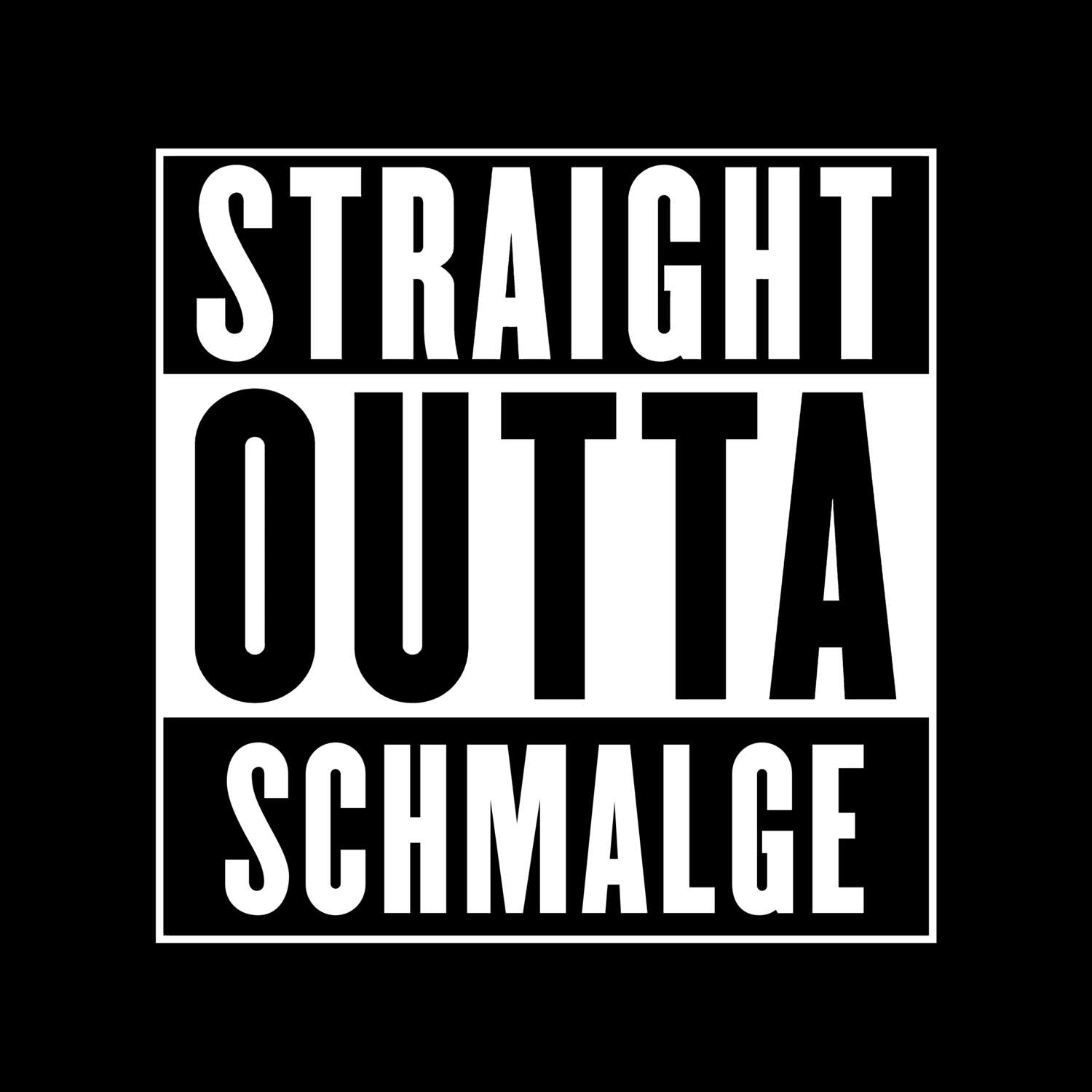 Schmalge T-Shirt »Straight Outta«