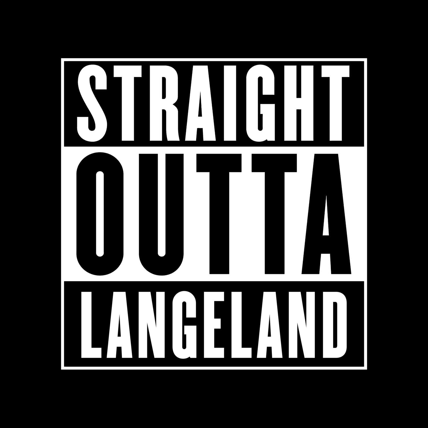 Langeland T-Shirt »Straight Outta«