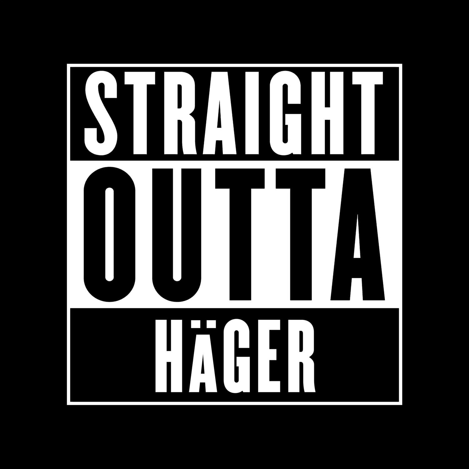 Häger T-Shirt »Straight Outta«