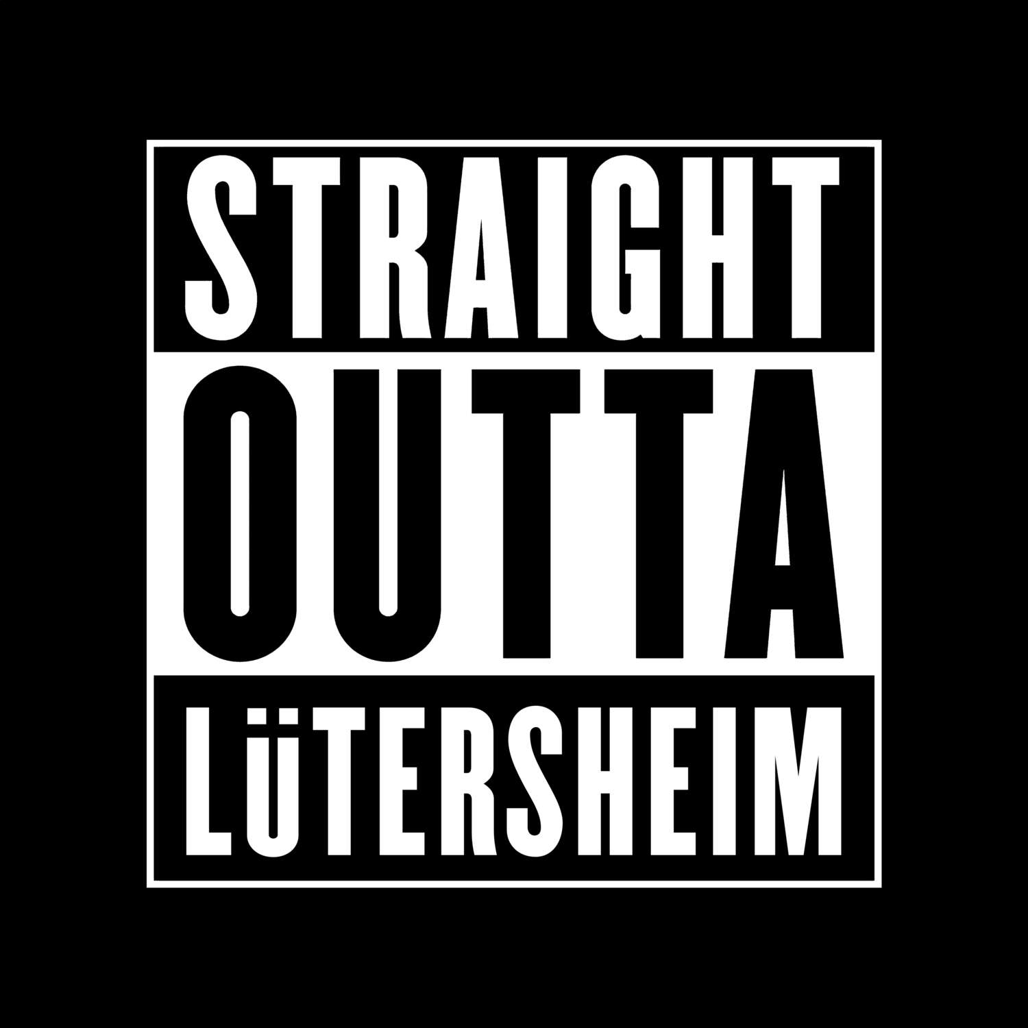 Lütersheim T-Shirt »Straight Outta«