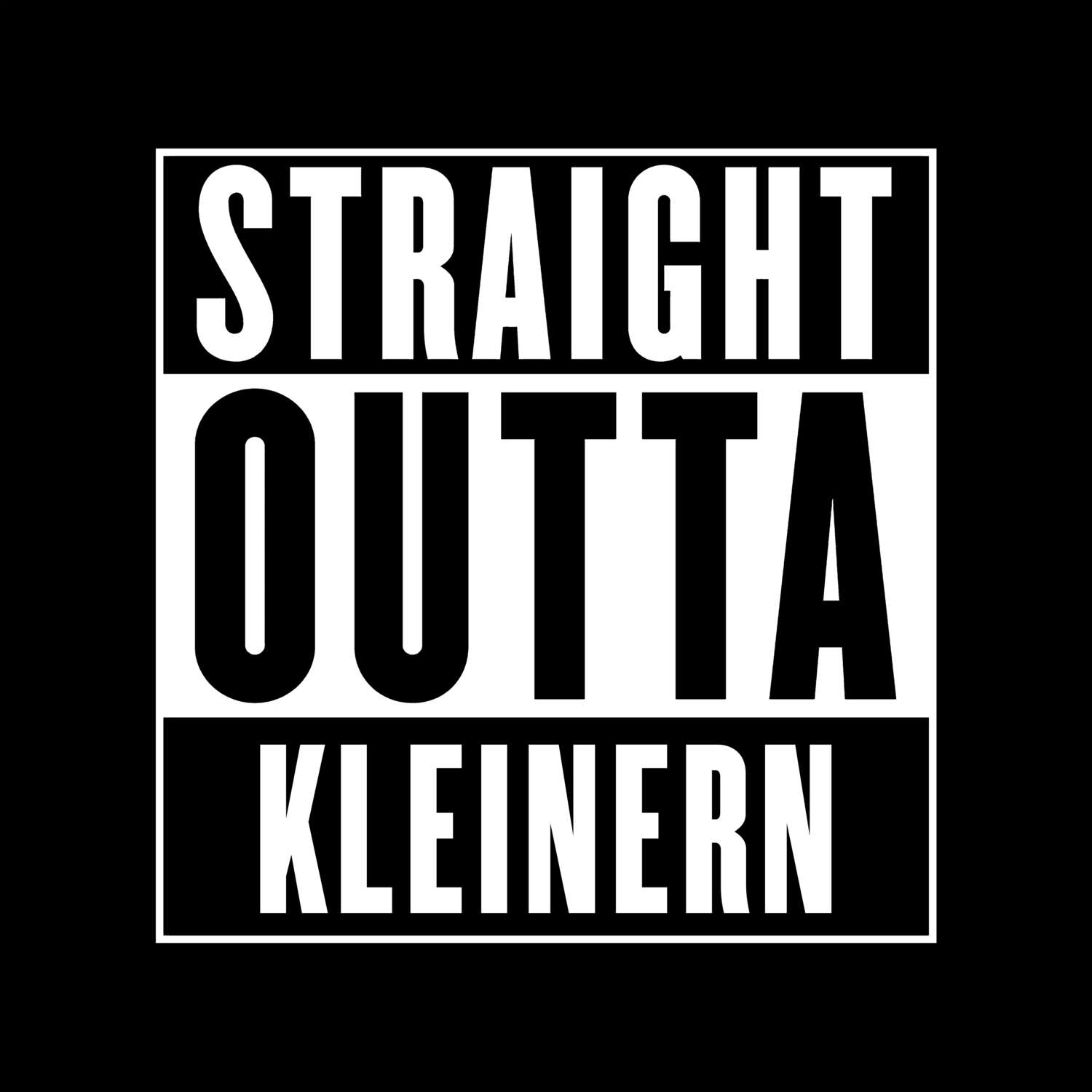 T-Shirt »Straight Outta« für den Ort »Kleinern«