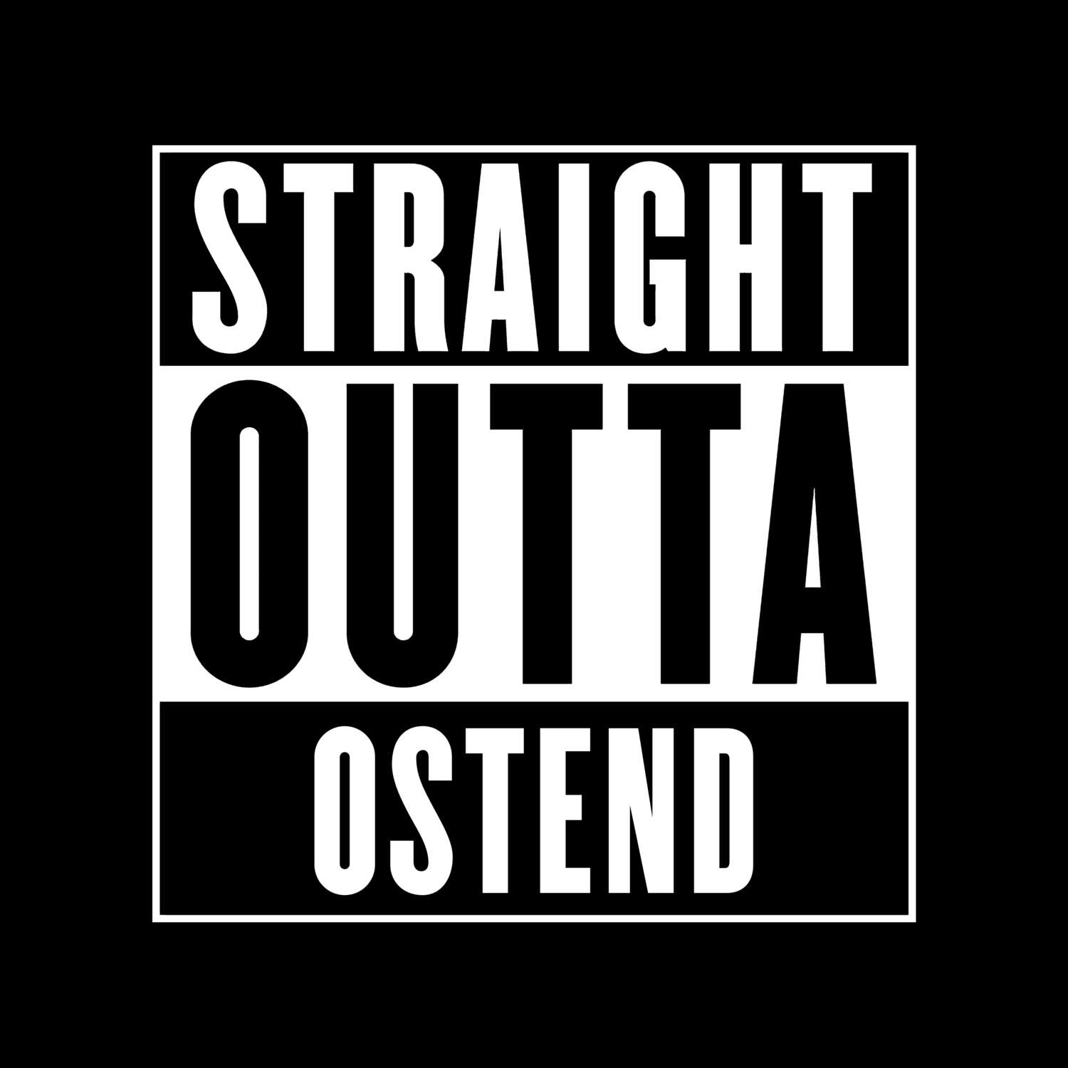 T-Shirt »Straight Outta« für den Ort »Ostend«