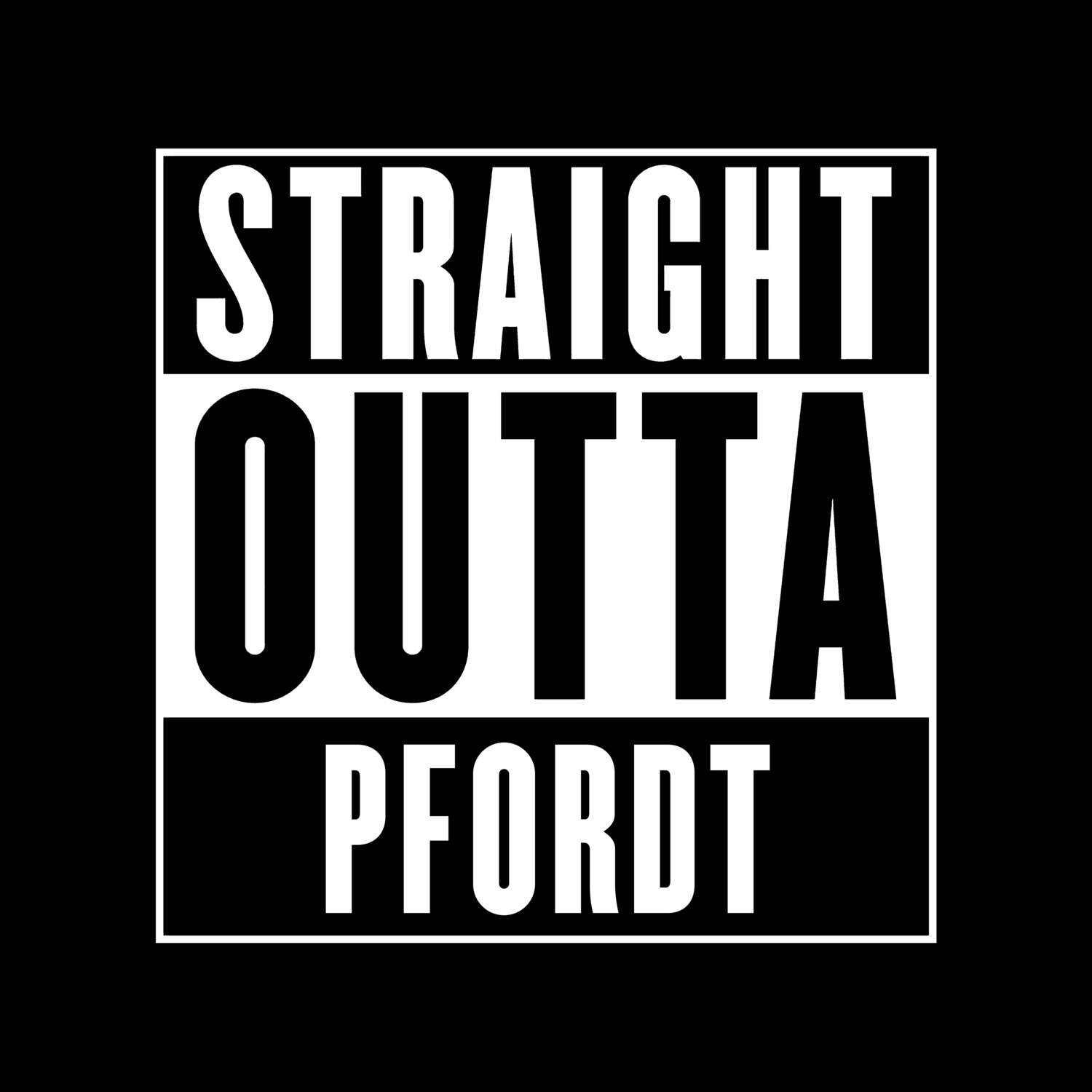 Pfordt T-Shirt »Straight Outta«