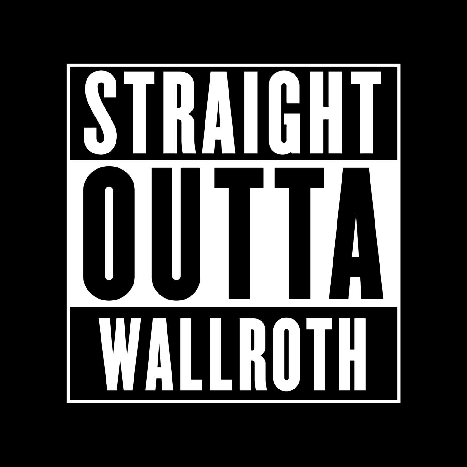 Wallroth T-Shirt »Straight Outta«