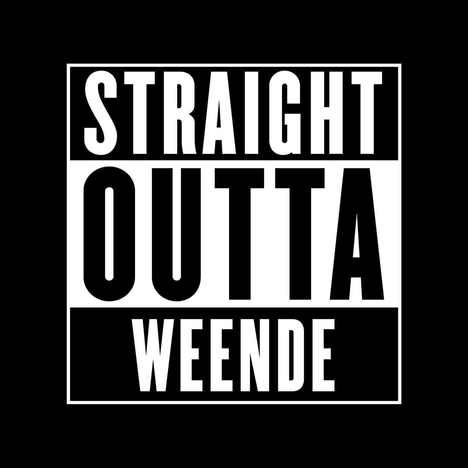 T-Shirt »Straight Outta« für den Ort »Weende«