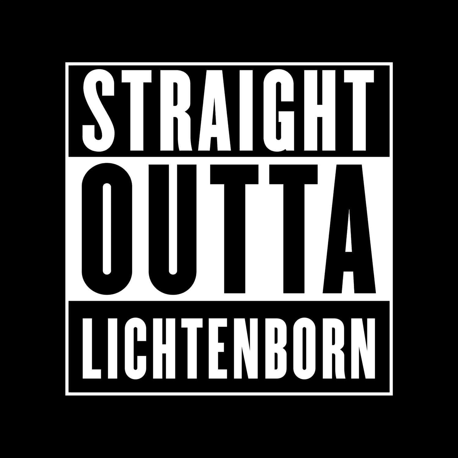 Lichtenborn T-Shirt »Straight Outta«