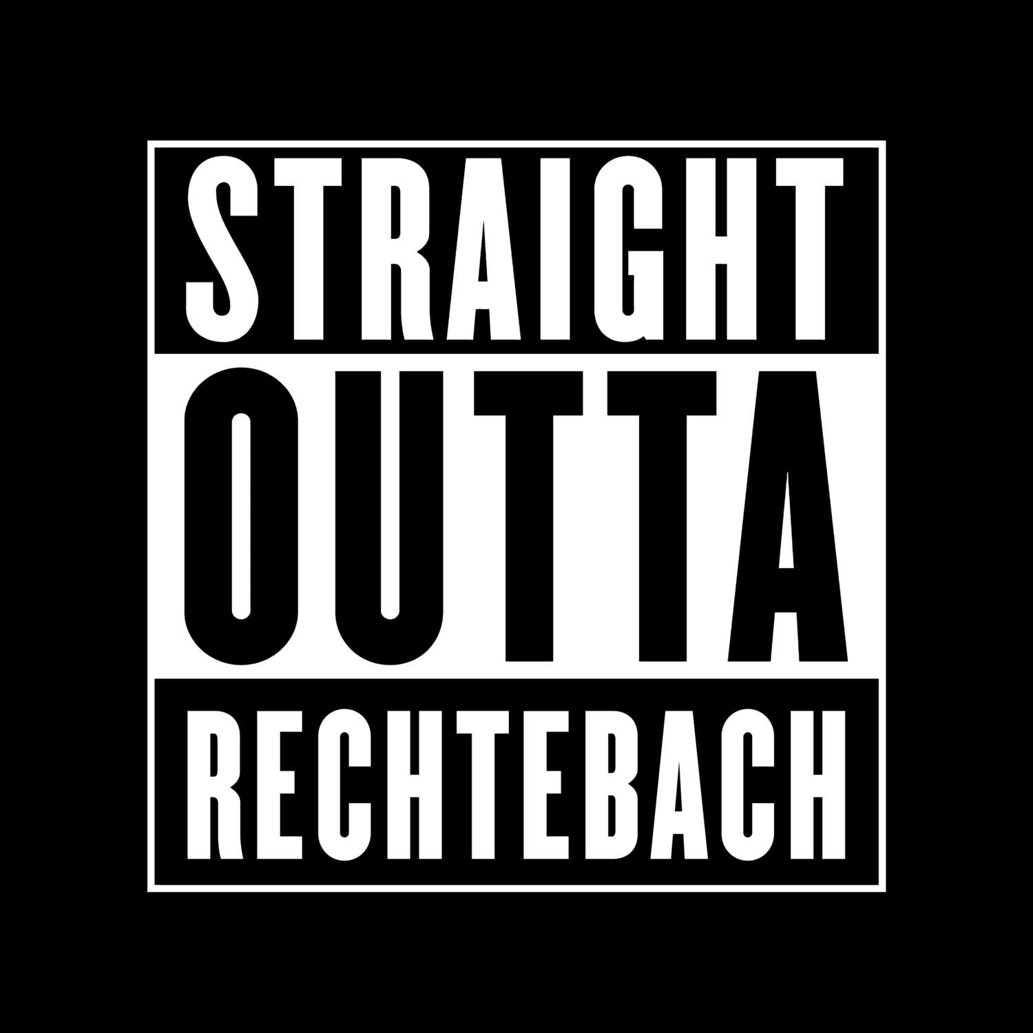 Rechtebach T-Shirt »Straight Outta«