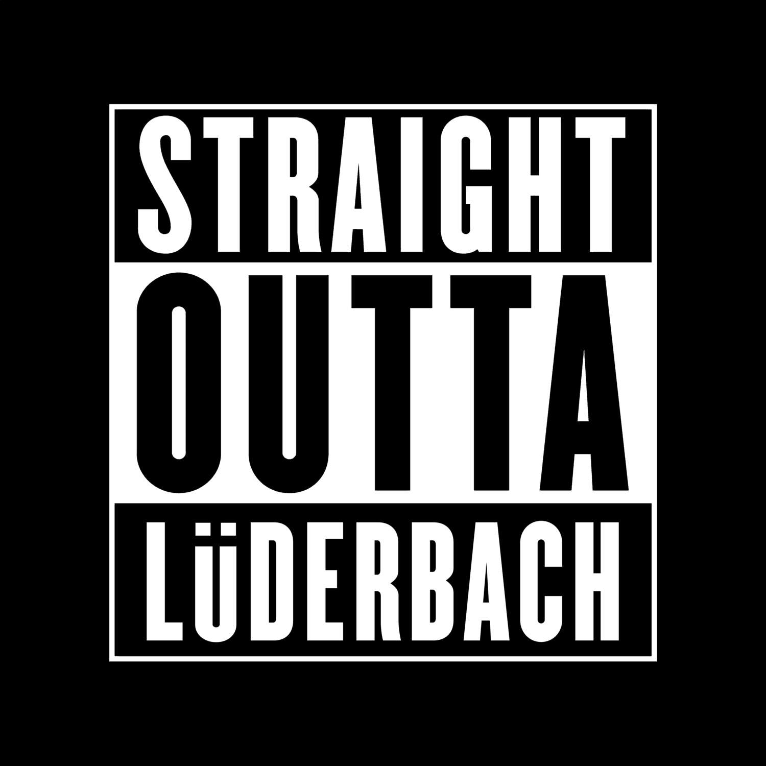 Lüderbach T-Shirt »Straight Outta«