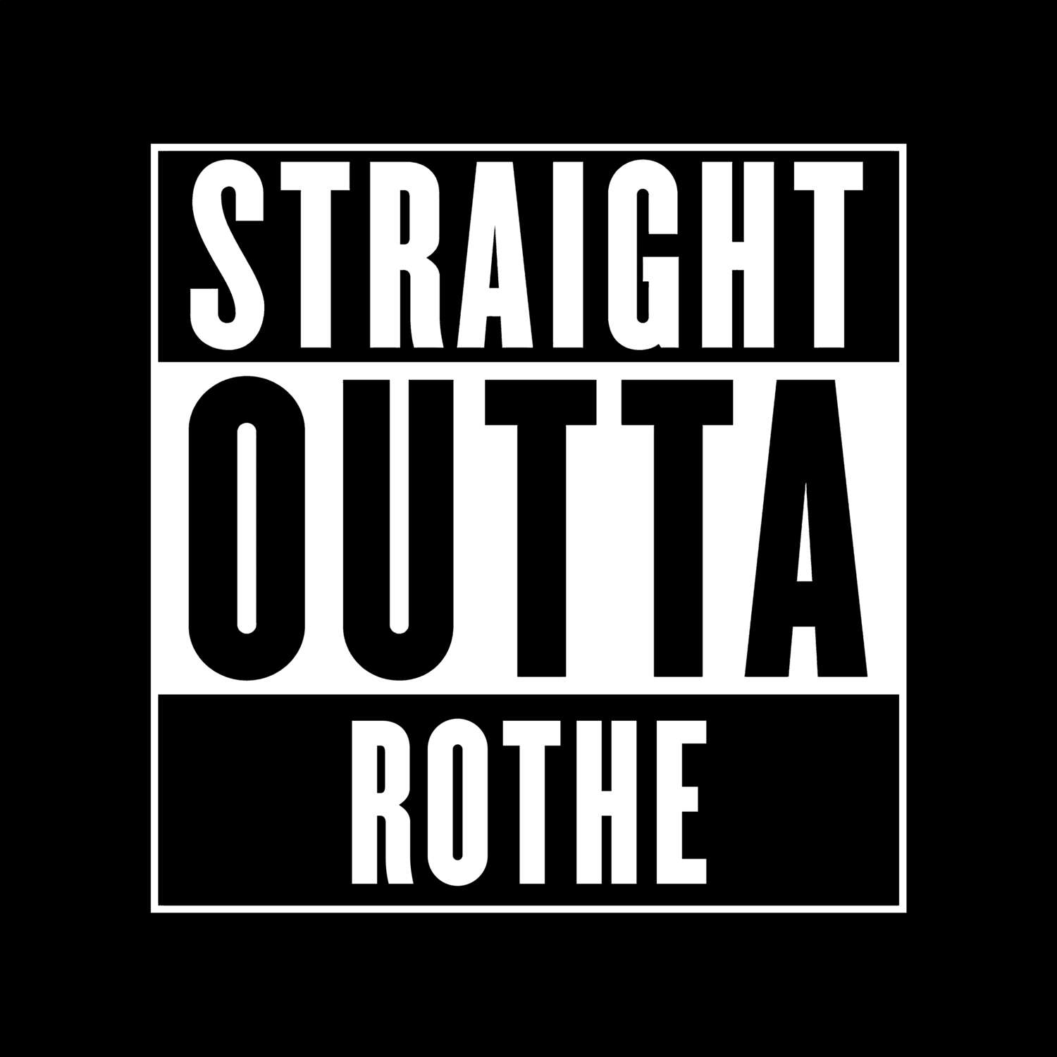 Rothe T-Shirt »Straight Outta«