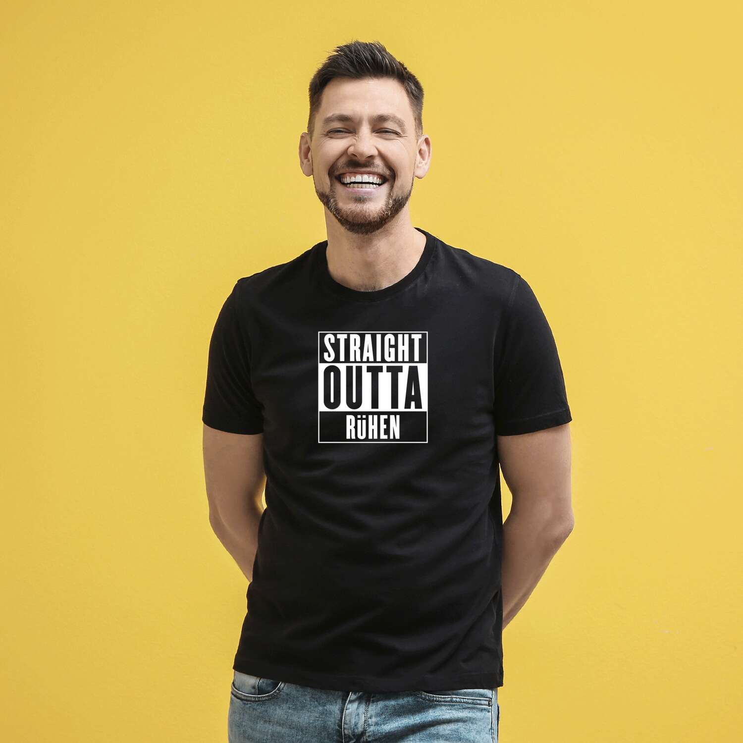 T-Shirt »Straight Outta« für den Ort »Rühen«