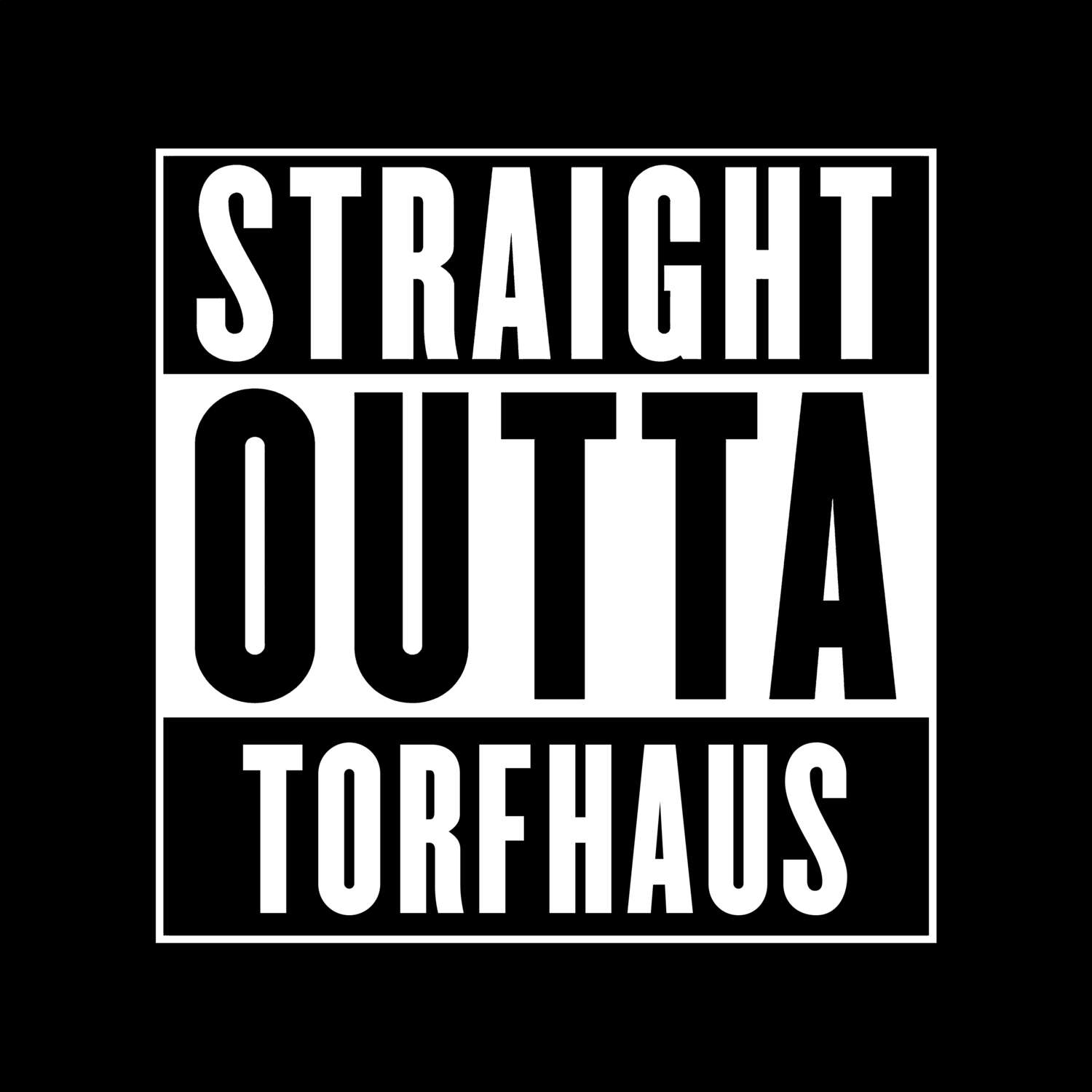 T-Shirt »Straight Outta« für den Ort »Torfhaus«