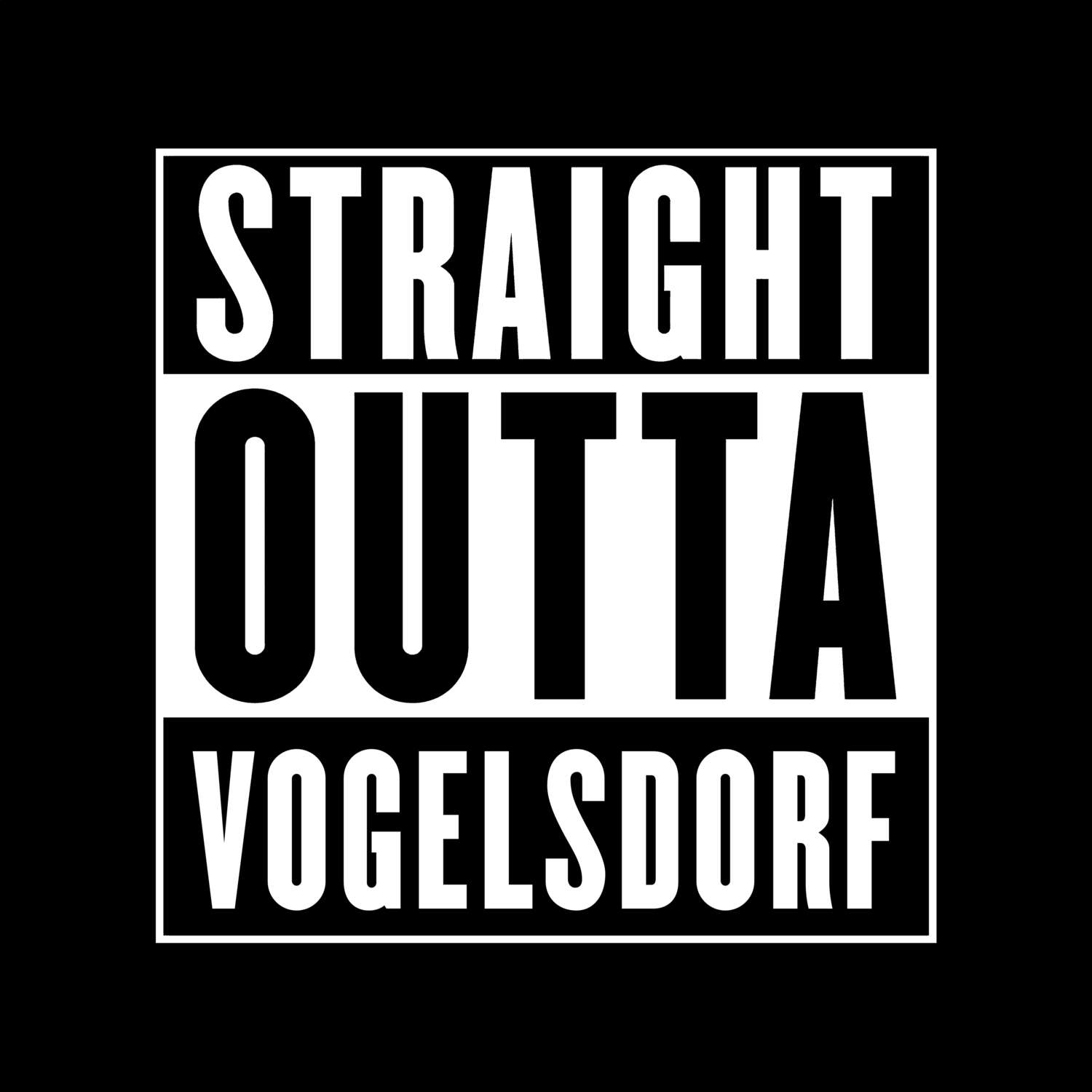 Vogelsdorf T-Shirt »Straight Outta«