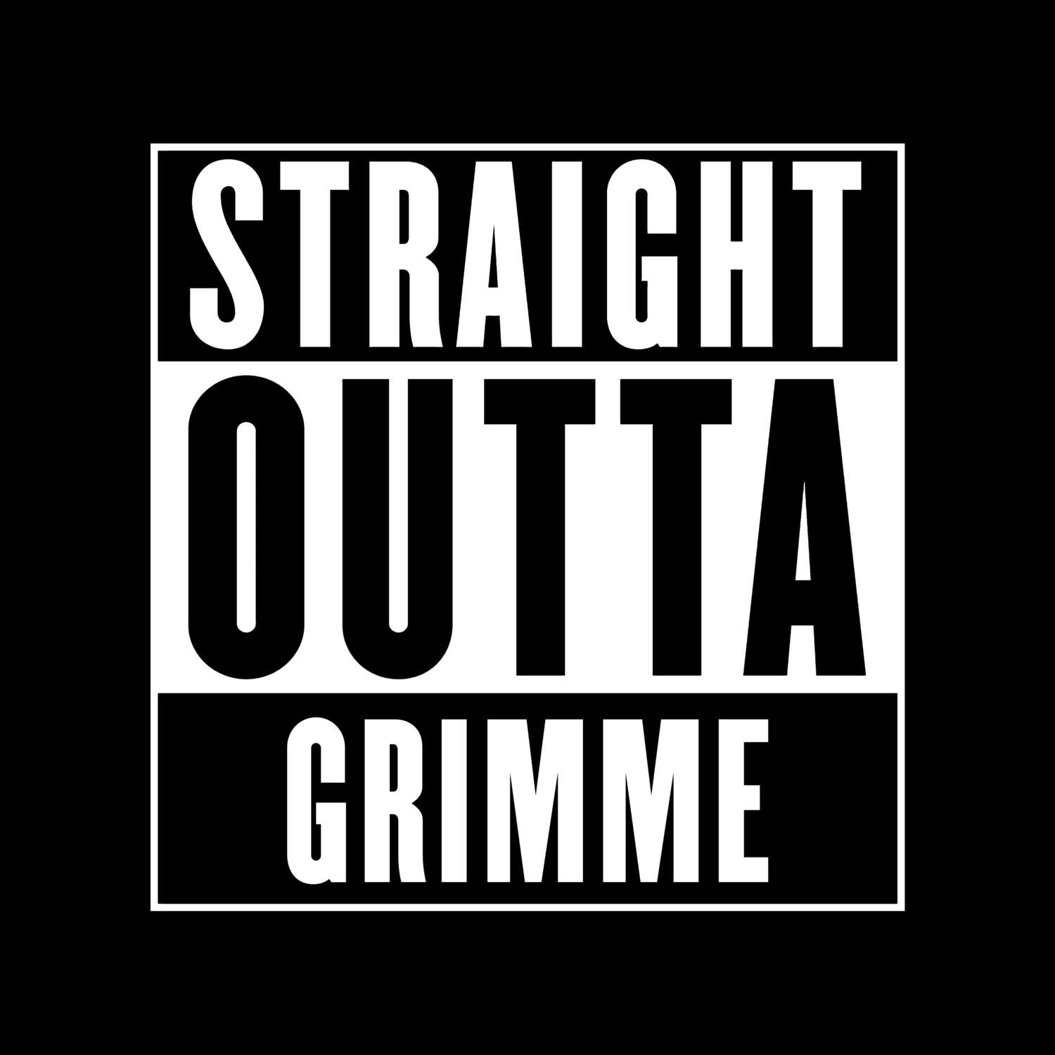 Grimme T-Shirt »Straight Outta«