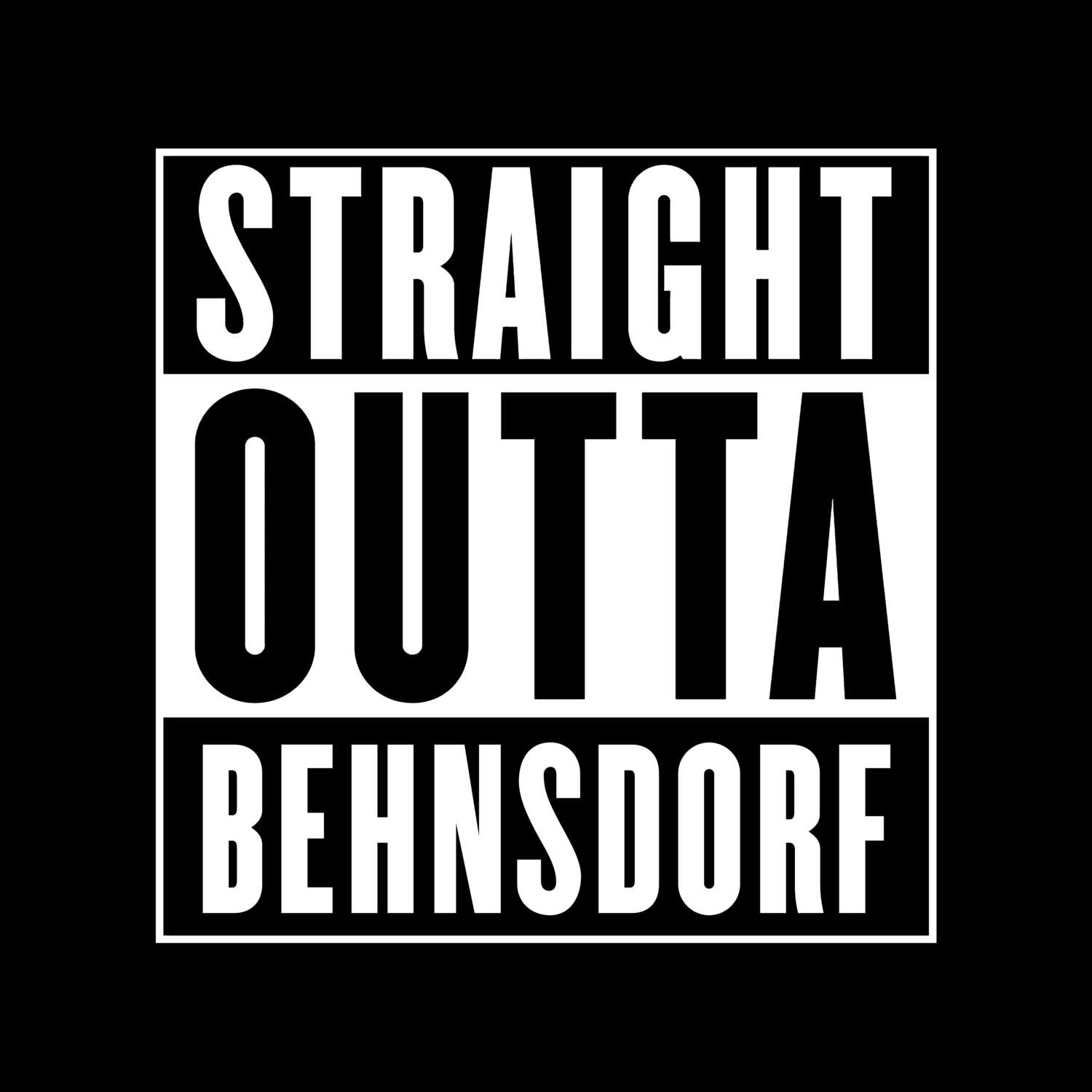 Behnsdorf T-Shirt »Straight Outta«