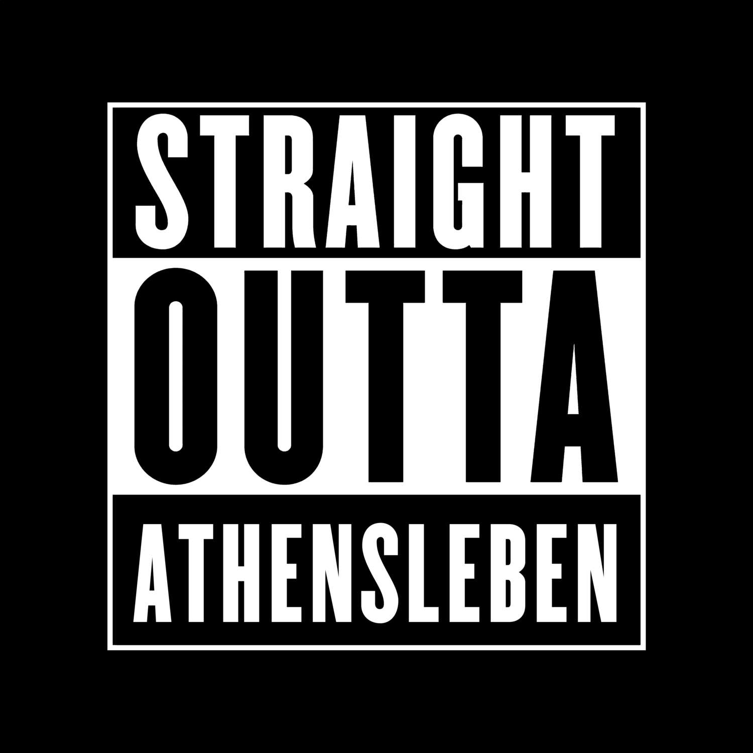 Athensleben T-Shirt »Straight Outta«