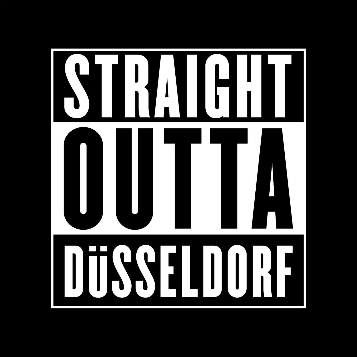Düsseldorf T-Shirt »Straight Outta«