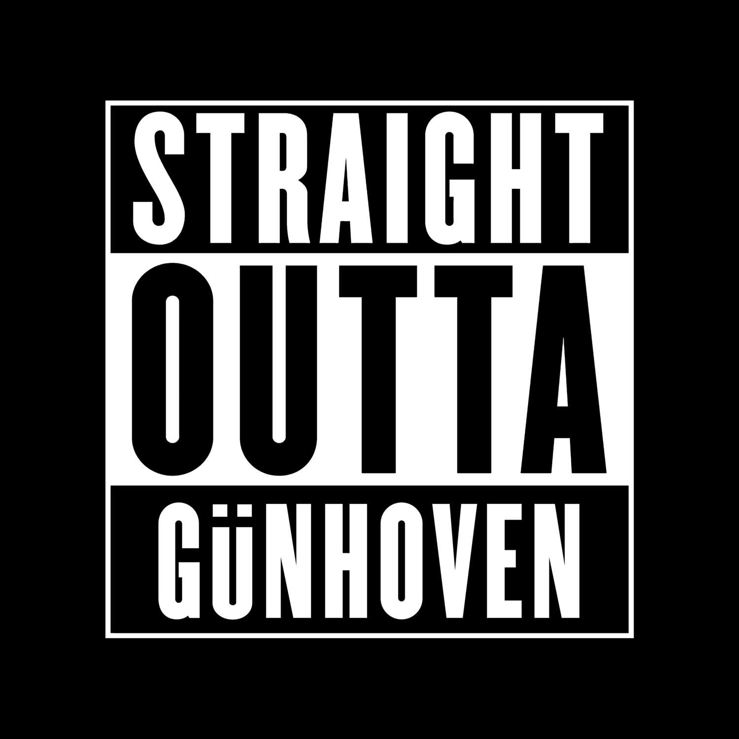 Günhoven T-Shirt »Straight Outta«