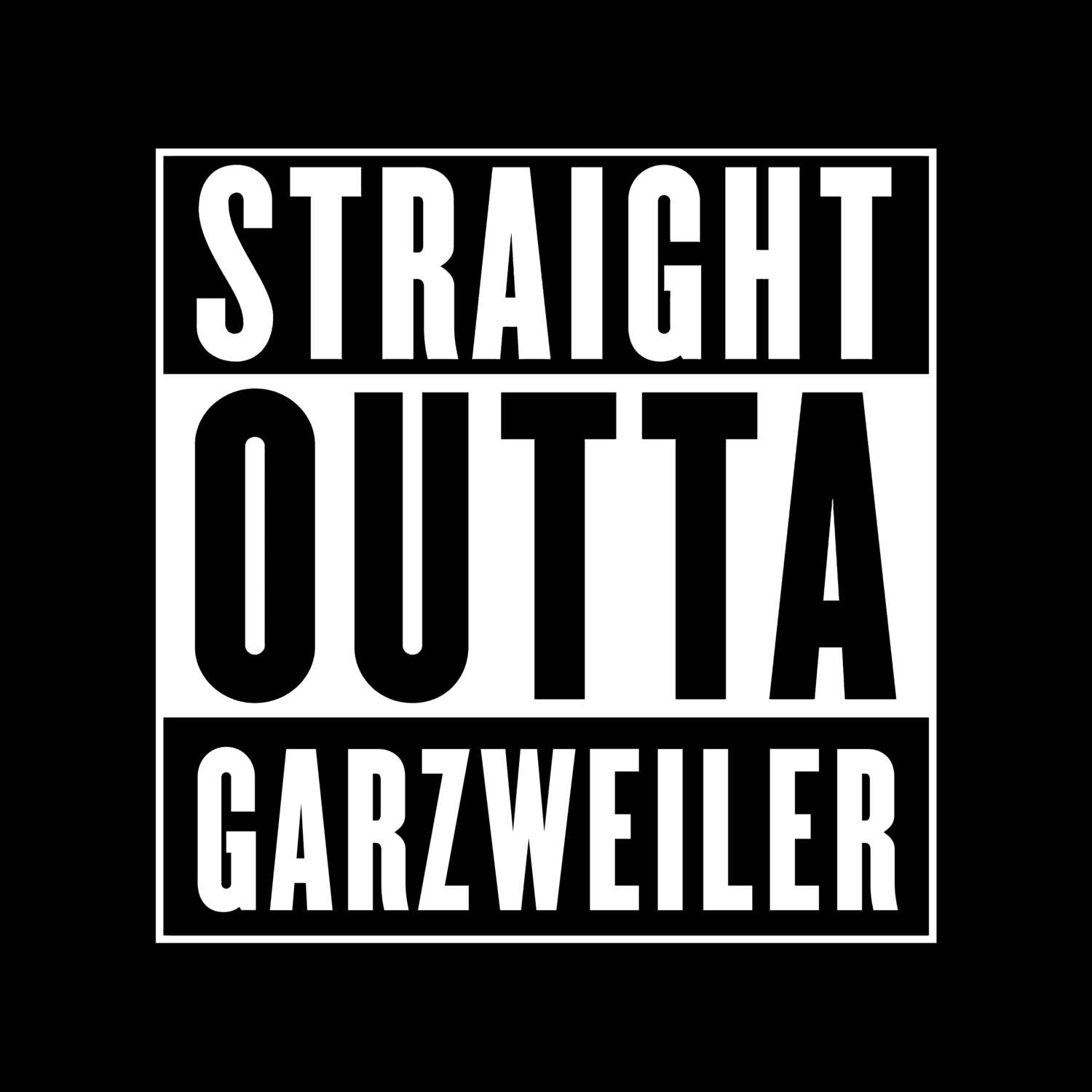 T-Shirt »Straight Outta« für den Ort »Garzweiler«