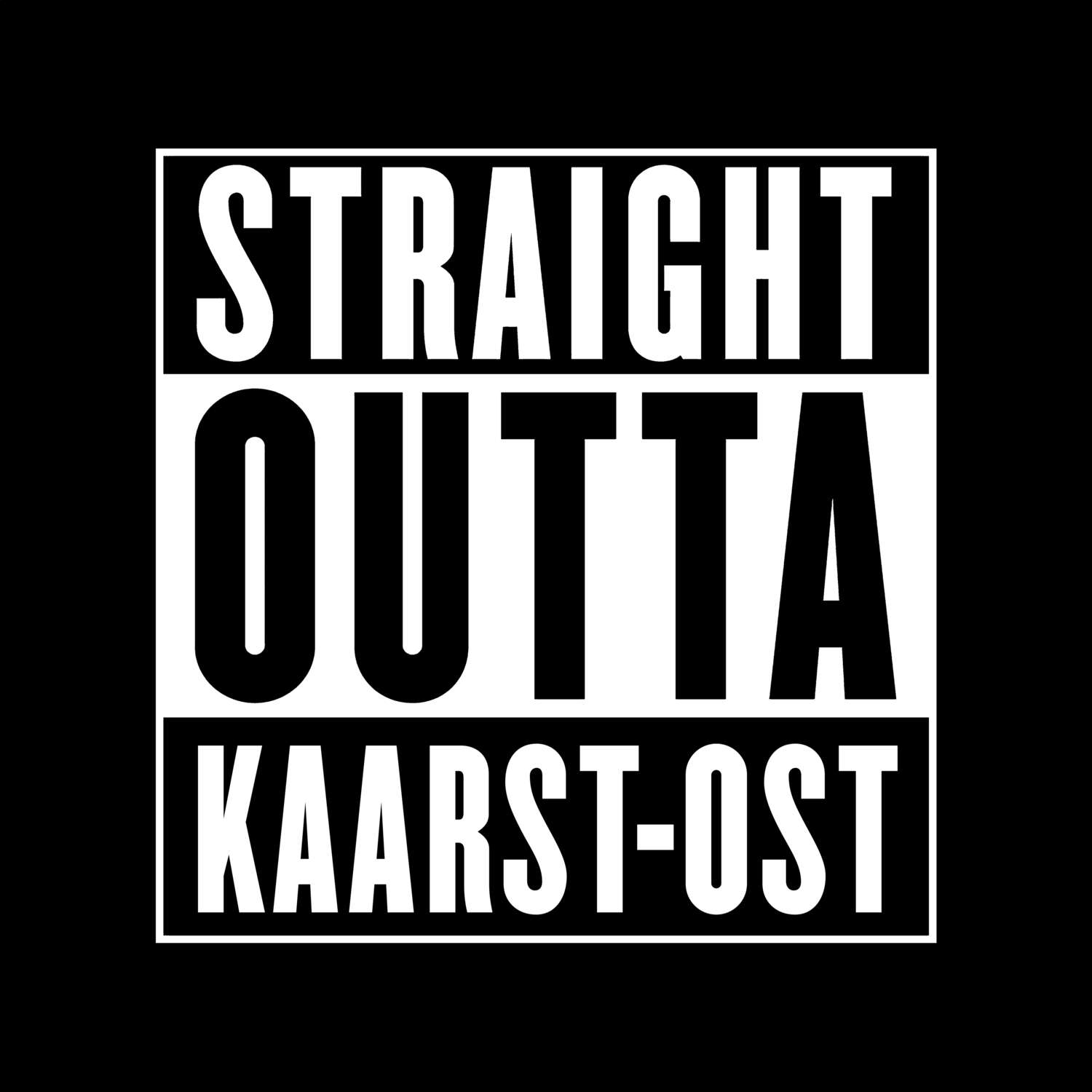 T-Shirt »Straight Outta« für den Ort »Kaarst-Ost«