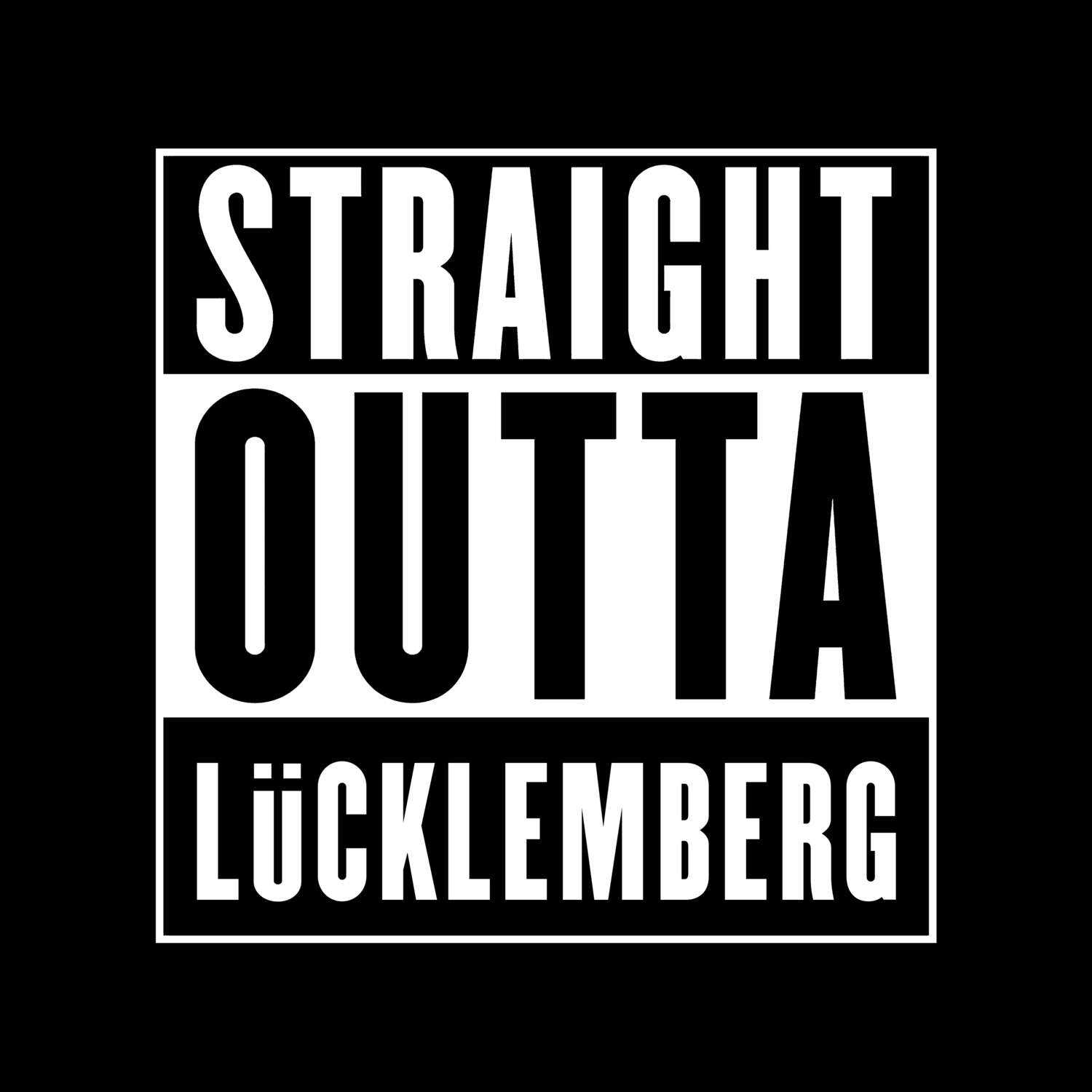 Lücklemberg T-Shirt »Straight Outta«
