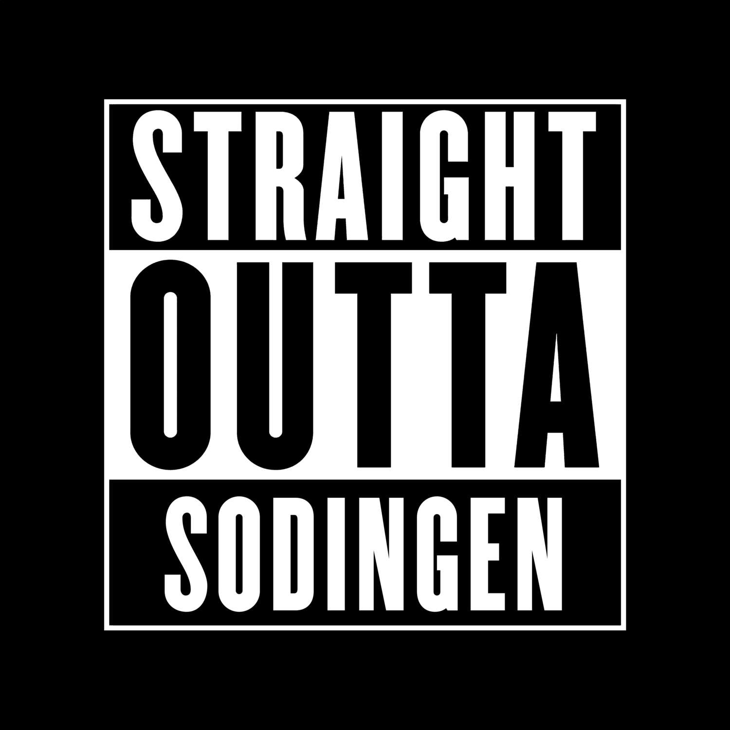 T-Shirt »Straight Outta« für den Ort »Sodingen«