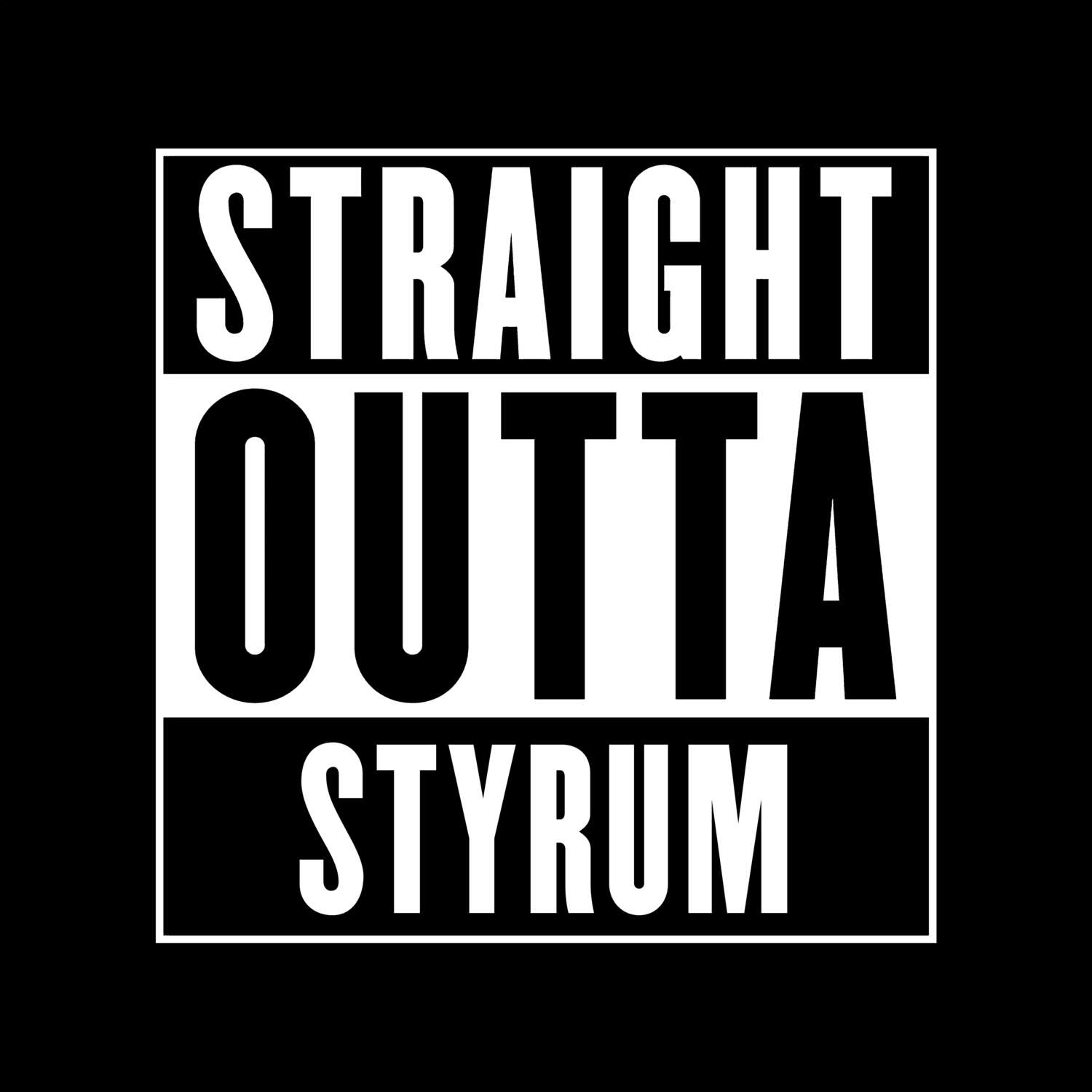 Styrum T-Shirt »Straight Outta«