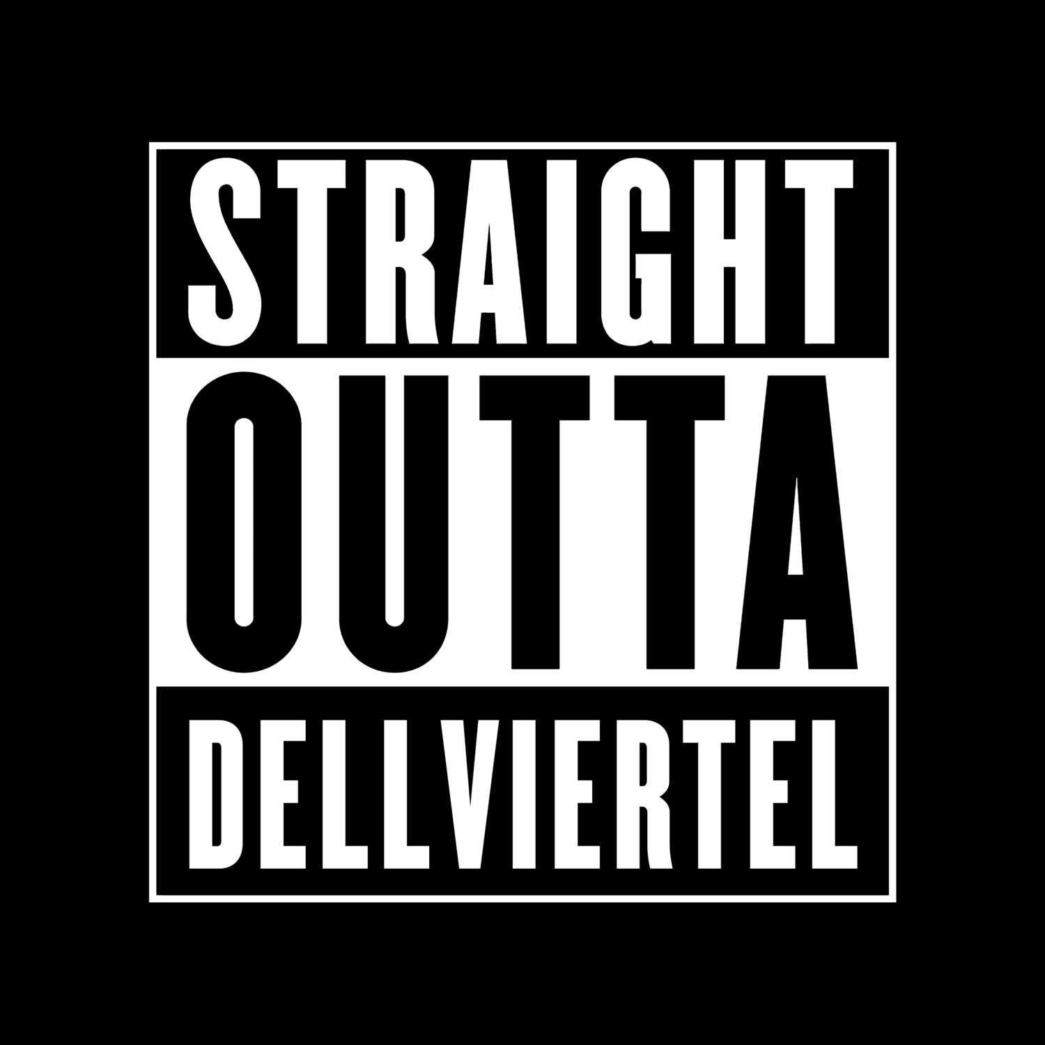 T-Shirt »Straight Outta« für den Ort »Dellviertel«