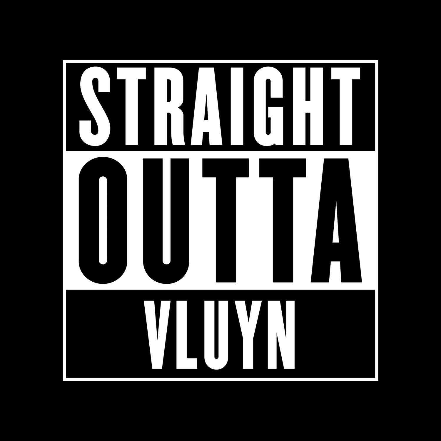 T-Shirt »Straight Outta« für den Ort »Vluyn«