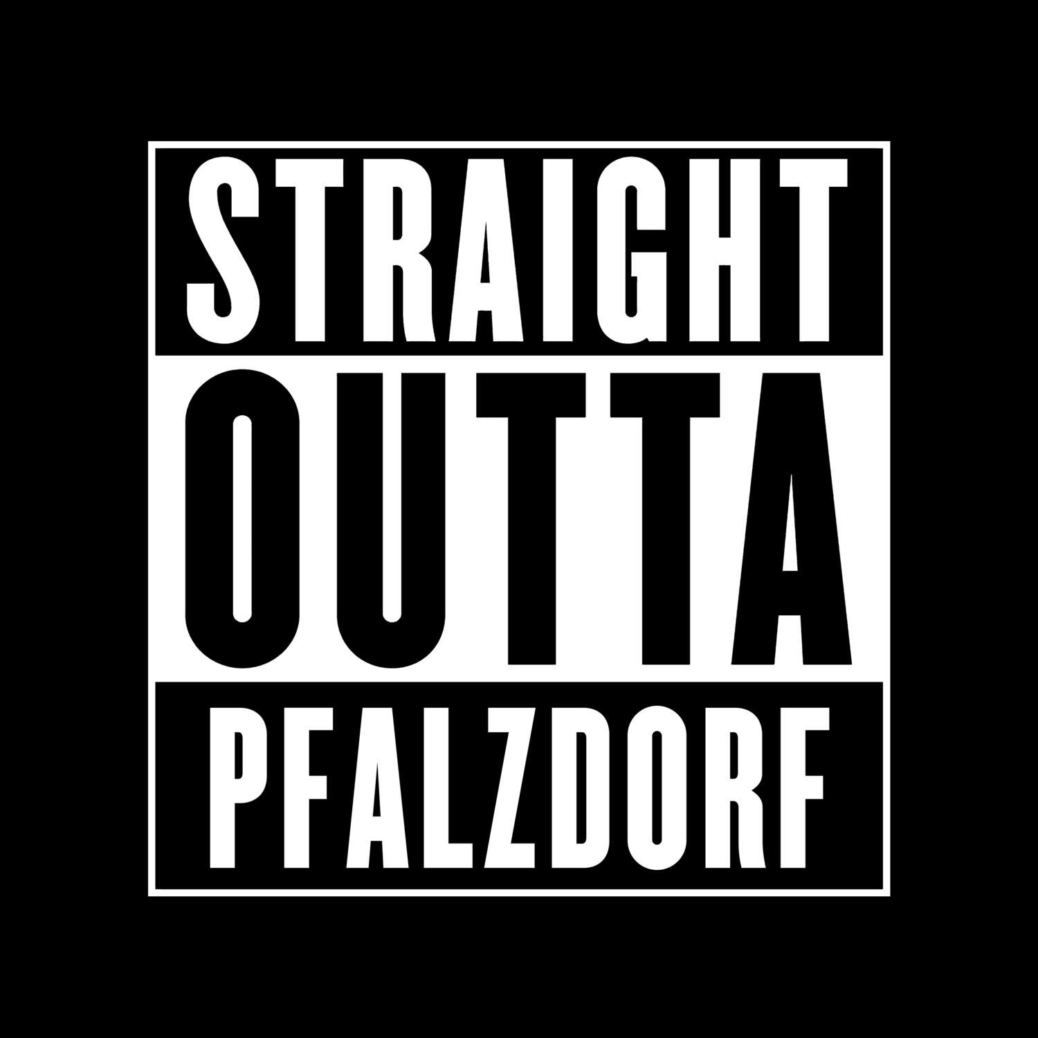 Pfalzdorf T-Shirt »Straight Outta«